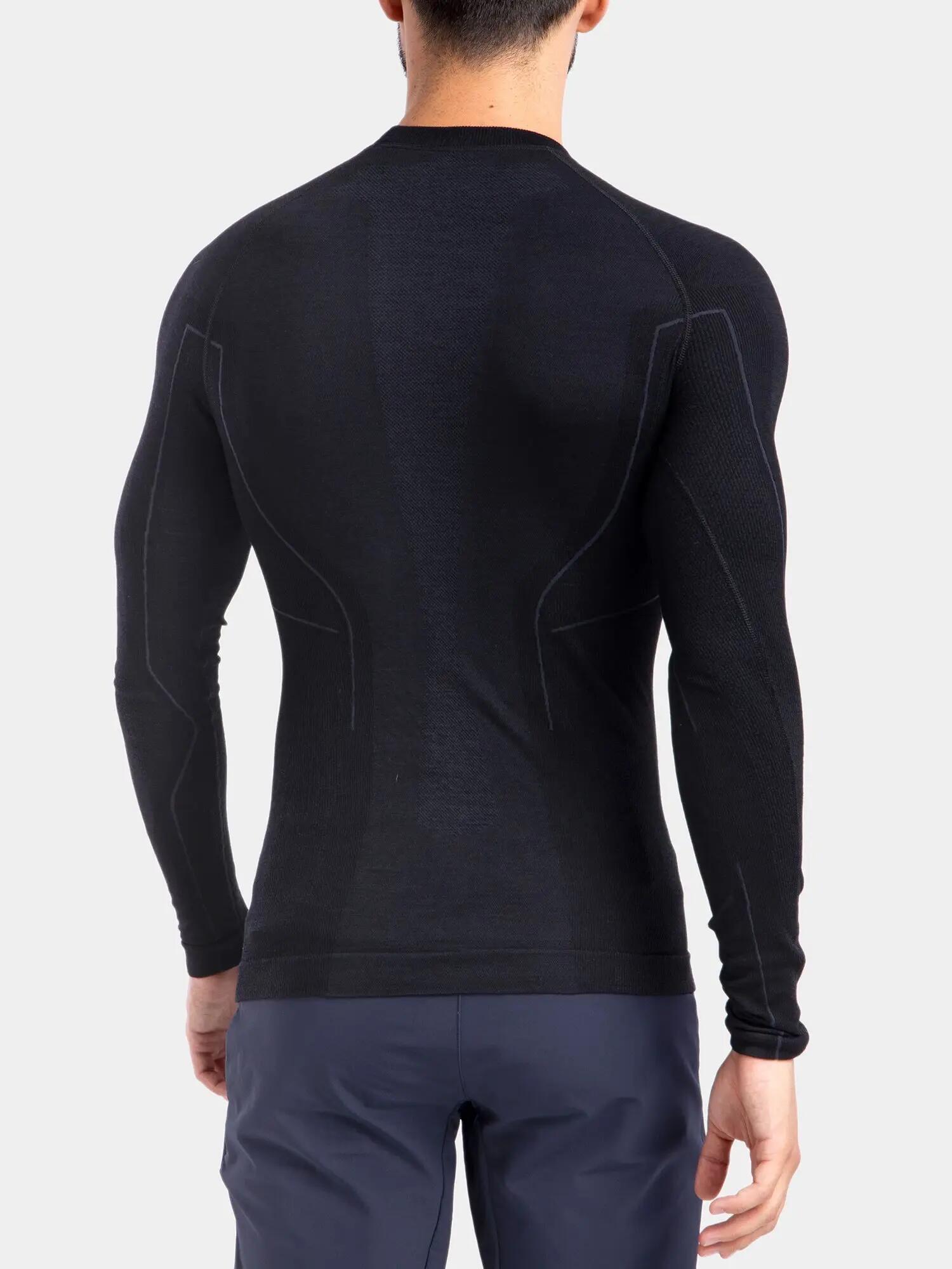 Koszulka wełniana z długim rękawem męska Brubeck ACTIVE WOOL 6/7
