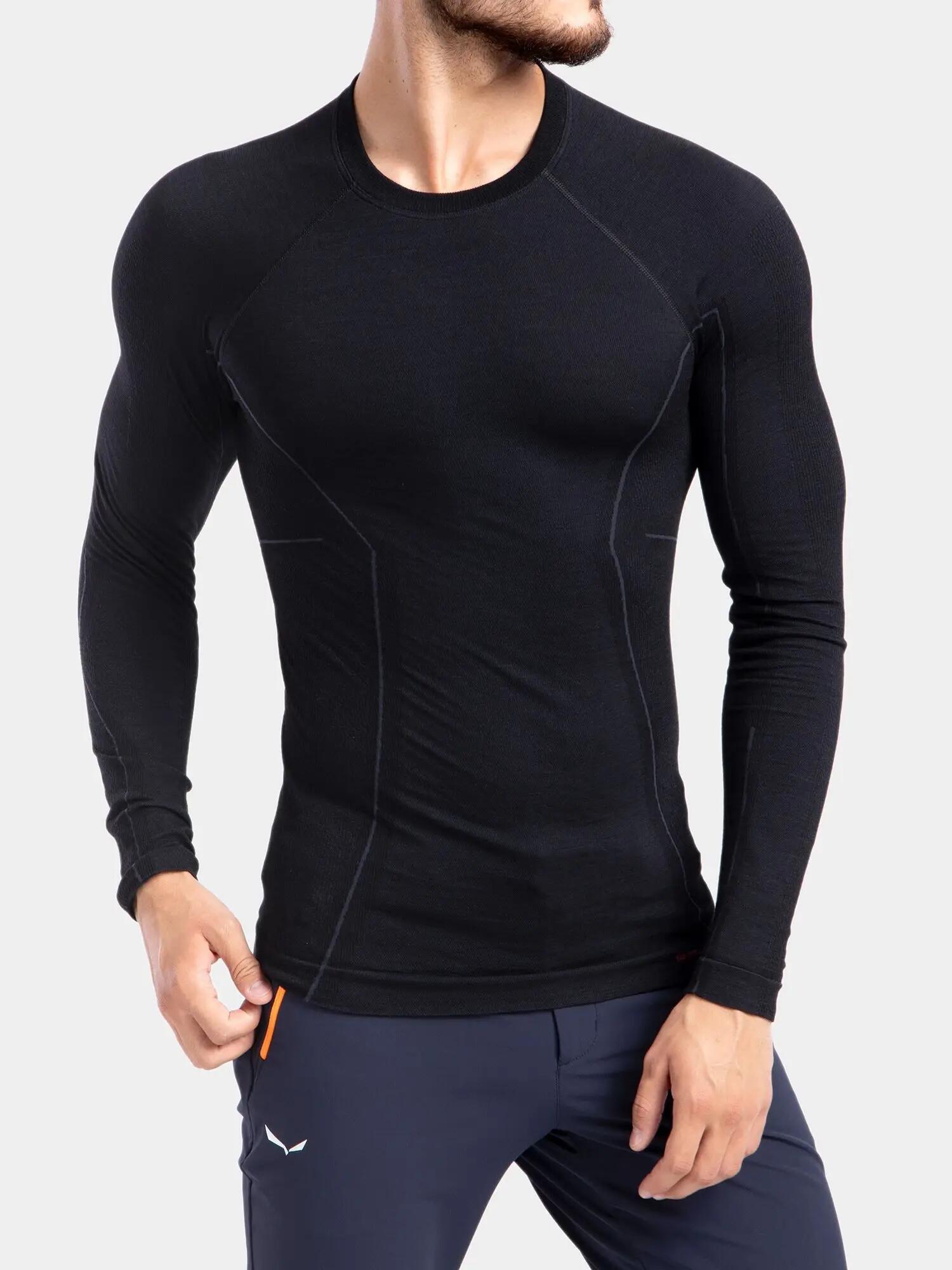 Koszulka wełniana z długim rękawem męska Brubeck ACTIVE WOOL 5/7