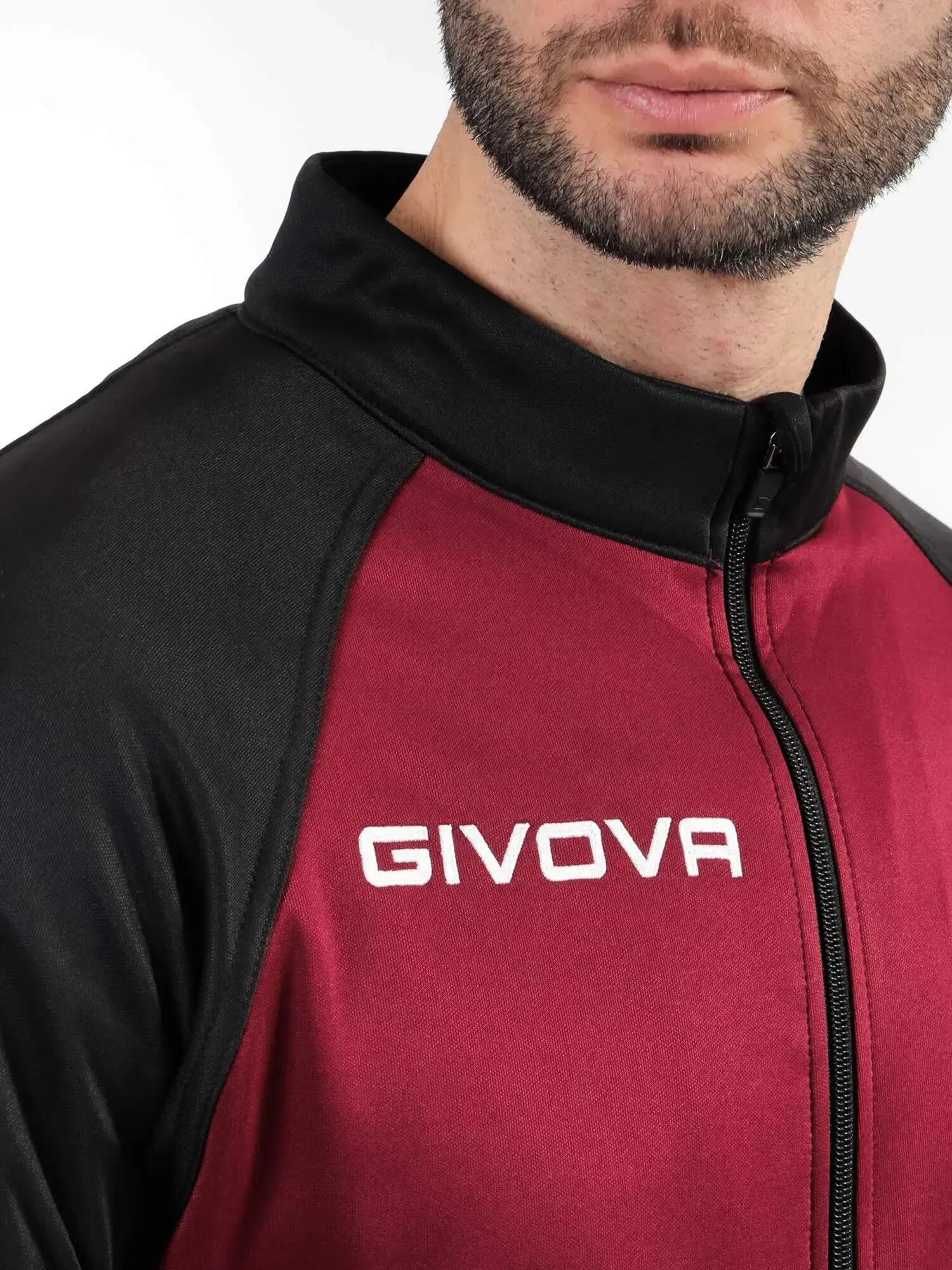 Conjunto Deportivo Givova Cuba Burdeos-negro Burdeos 2xl 4/5