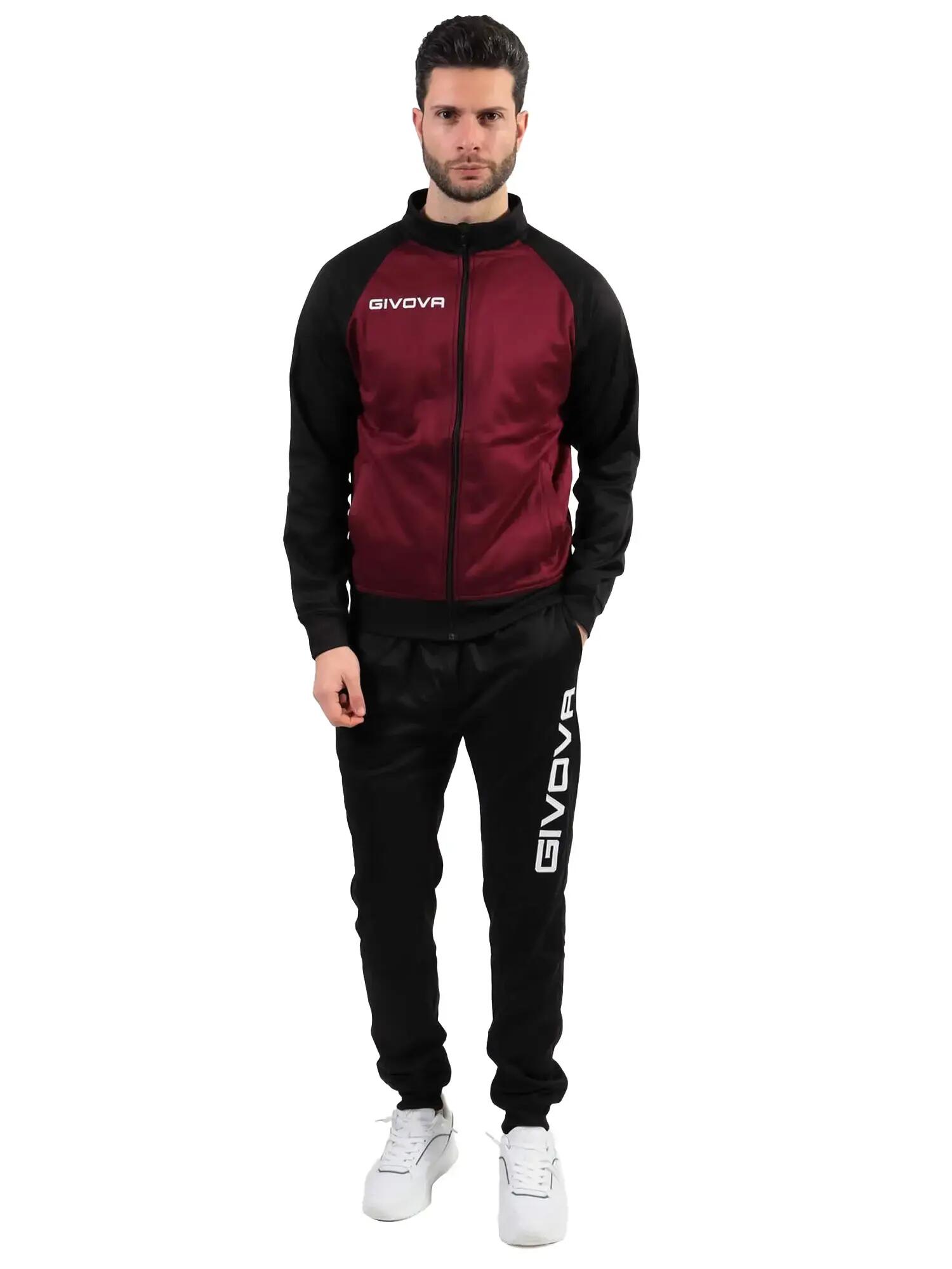 Conjunto Deportivo Givova Cuba Burdeos-negro Burdeos 2xl 2/5