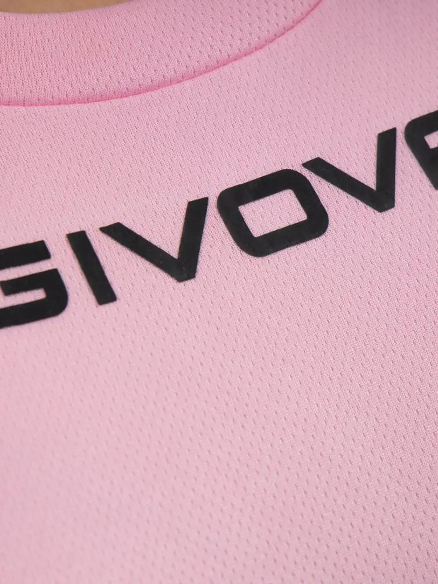 Camiseta esportiva Givova One Microforata Rosa 4/4