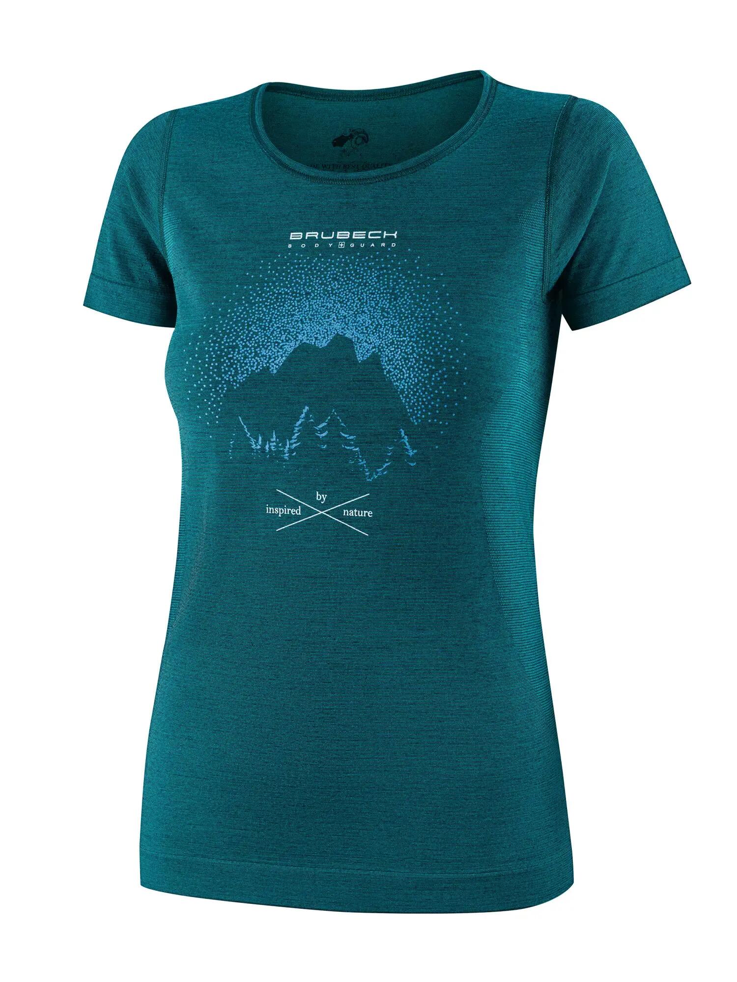 Koszulka damska z krótkim rękawem wełniana Brubeck OUTDOOR WOOL PRO 6/7