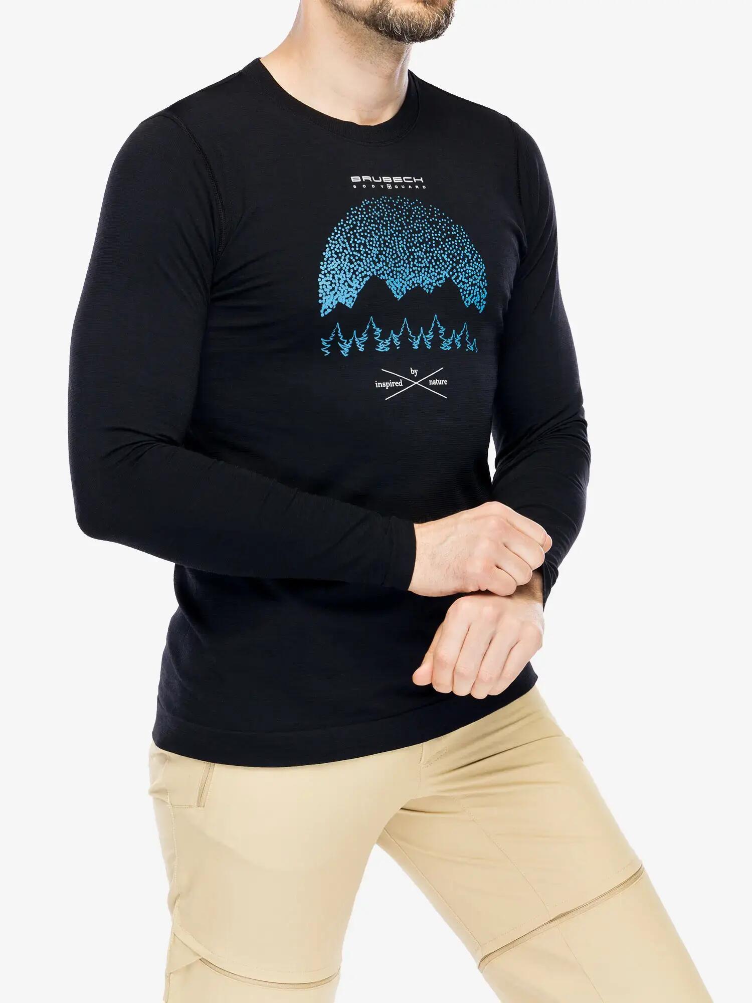 Koszulka męska z długim rękawem wełniana Brubeck OUTDOOR WOOL PRO 7/7