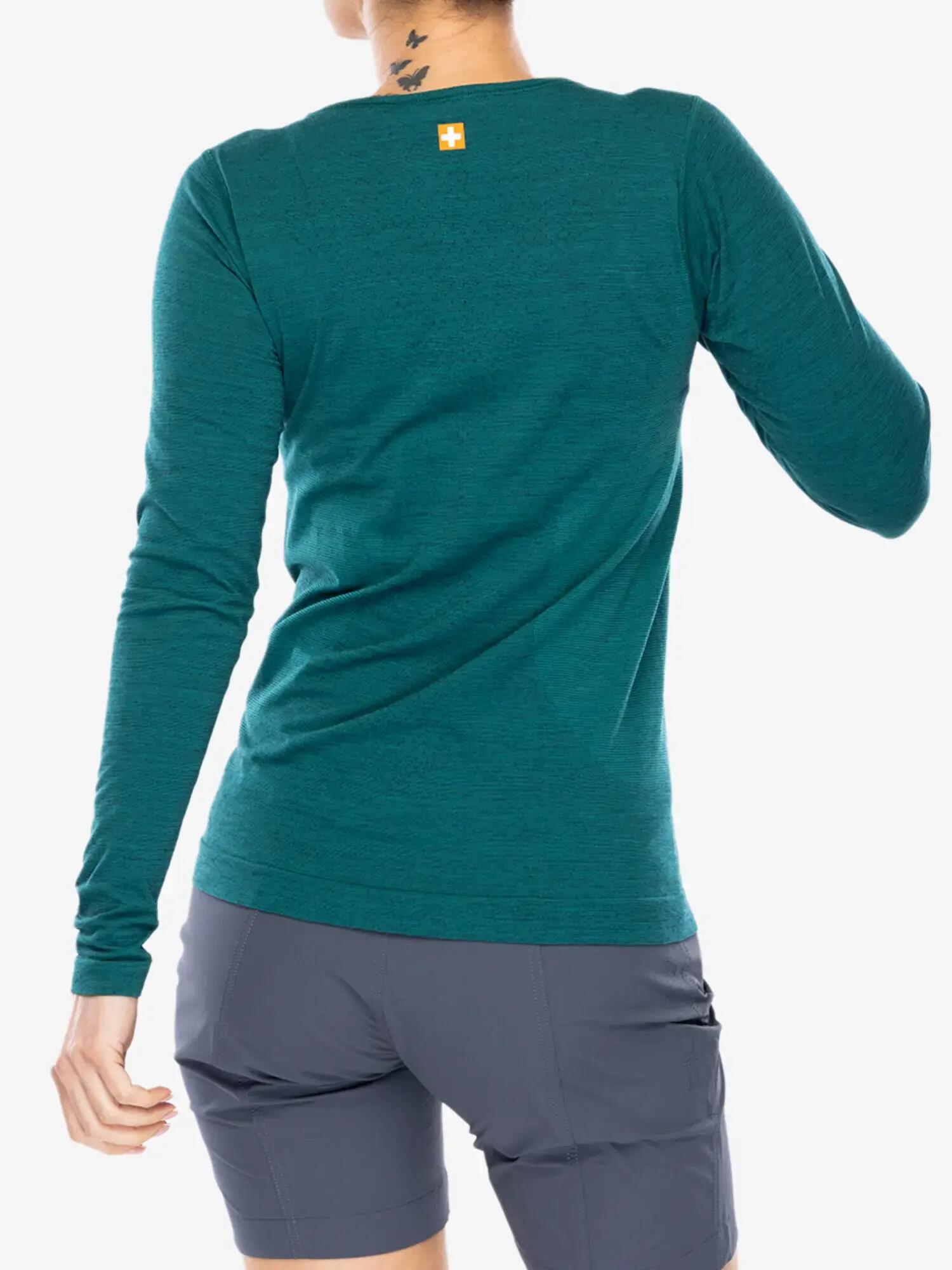 Koszulka damska z długim rękawem wełniana Brubeck OUTDOOR WOOL PRO 6/7