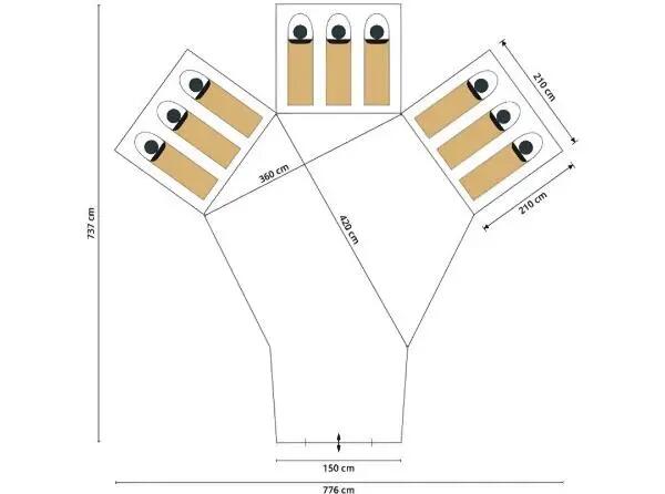 Entre Particuliers - Tente Skandika 9 personnes 6/7