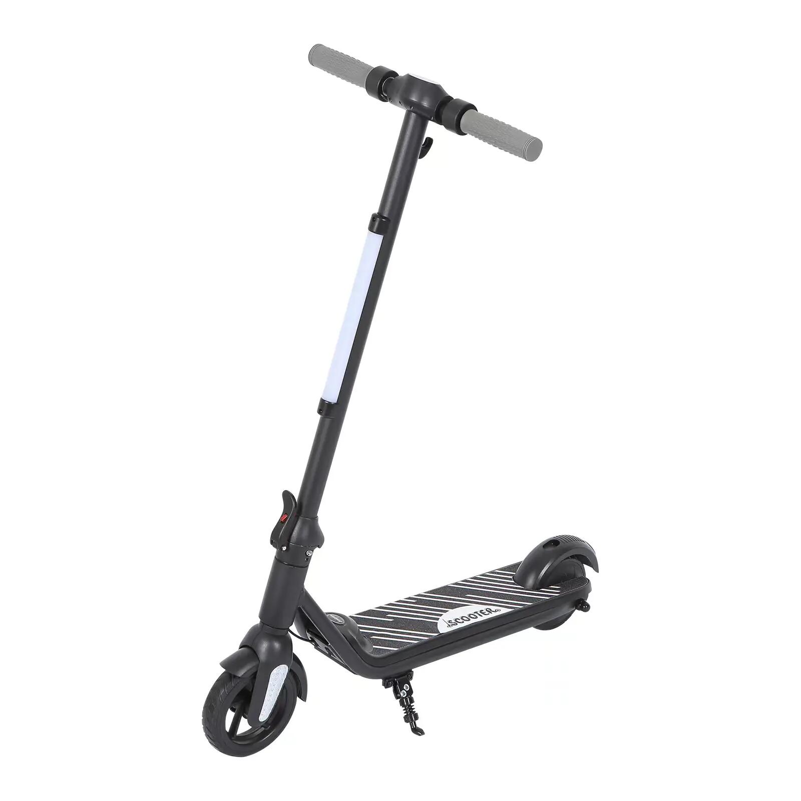 Trotinete elétrica infantil F602, com visor LED, design dobrável e leve