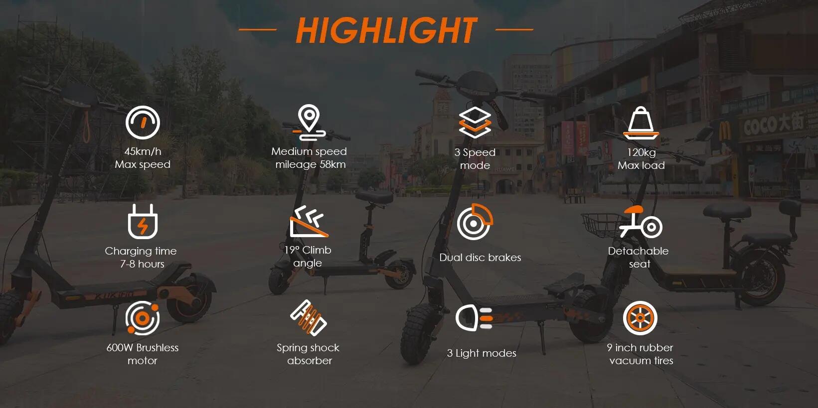 KUKIRIN G2 Pro Elektromos Roller, 500W, 65 km-es hatótávolság 6/12
