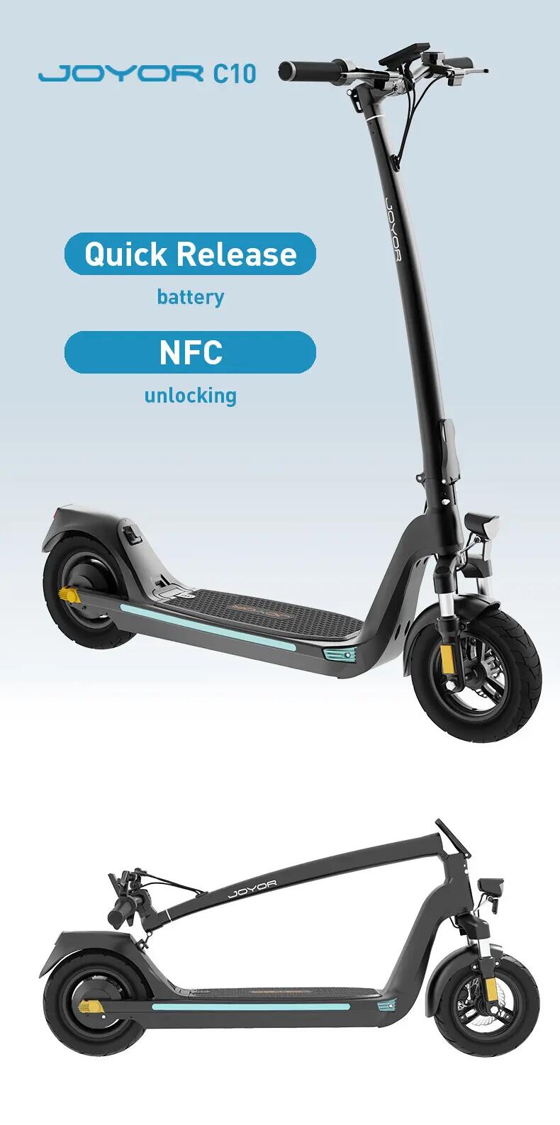 JOYOR C10 elektromos roller, kb. 60-70 km hatótávolsággal 7/15