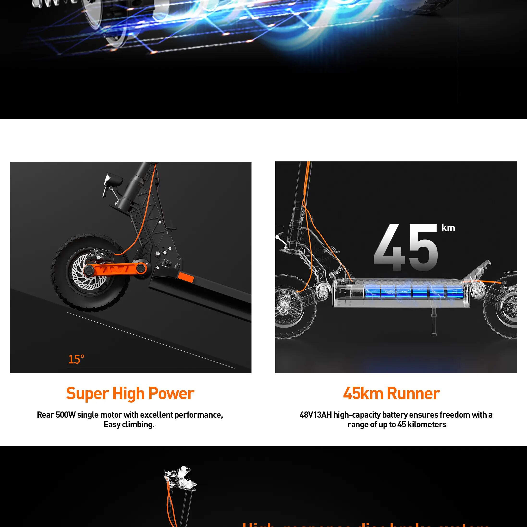 JOYOR S5 ABE elektromos roller, 500 W-os szénkefe nélküli motorral, kb. 55 km 7/13