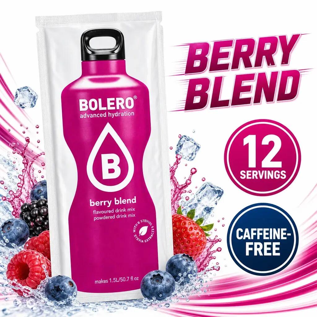 Bolero Hydration Powder Drink 3g x12 Berry Blend