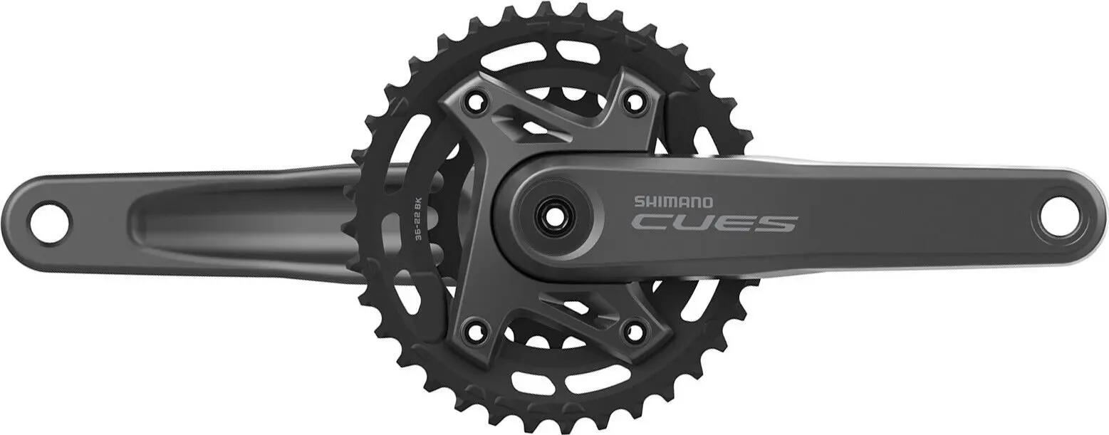 Pedaleira Shimano Cues FC-U6000-2B 36/22T 9/10/11S Preto 2/2