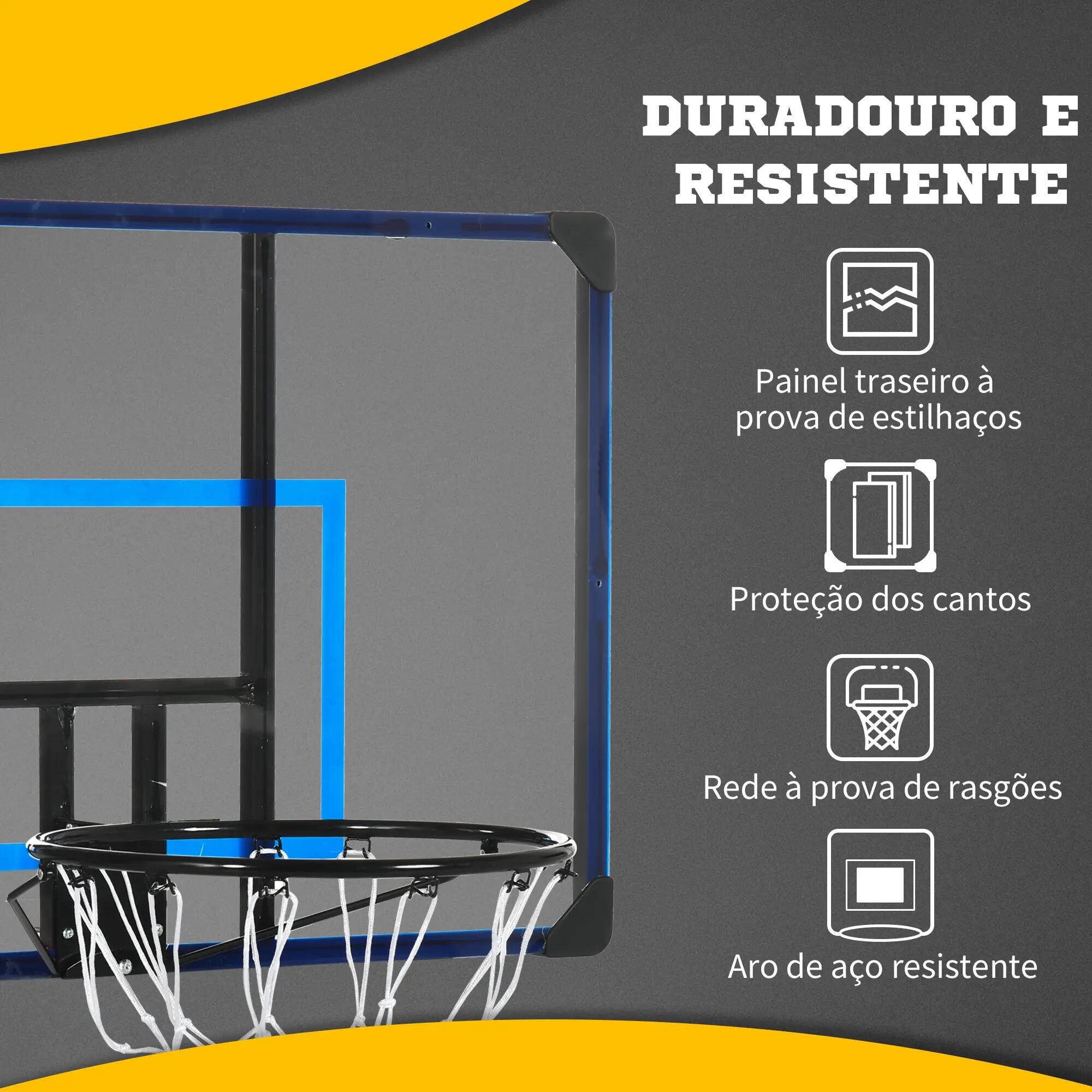 Canasta de Baloncesto SPORTNOW 113x61x73 cm Azul 7/10