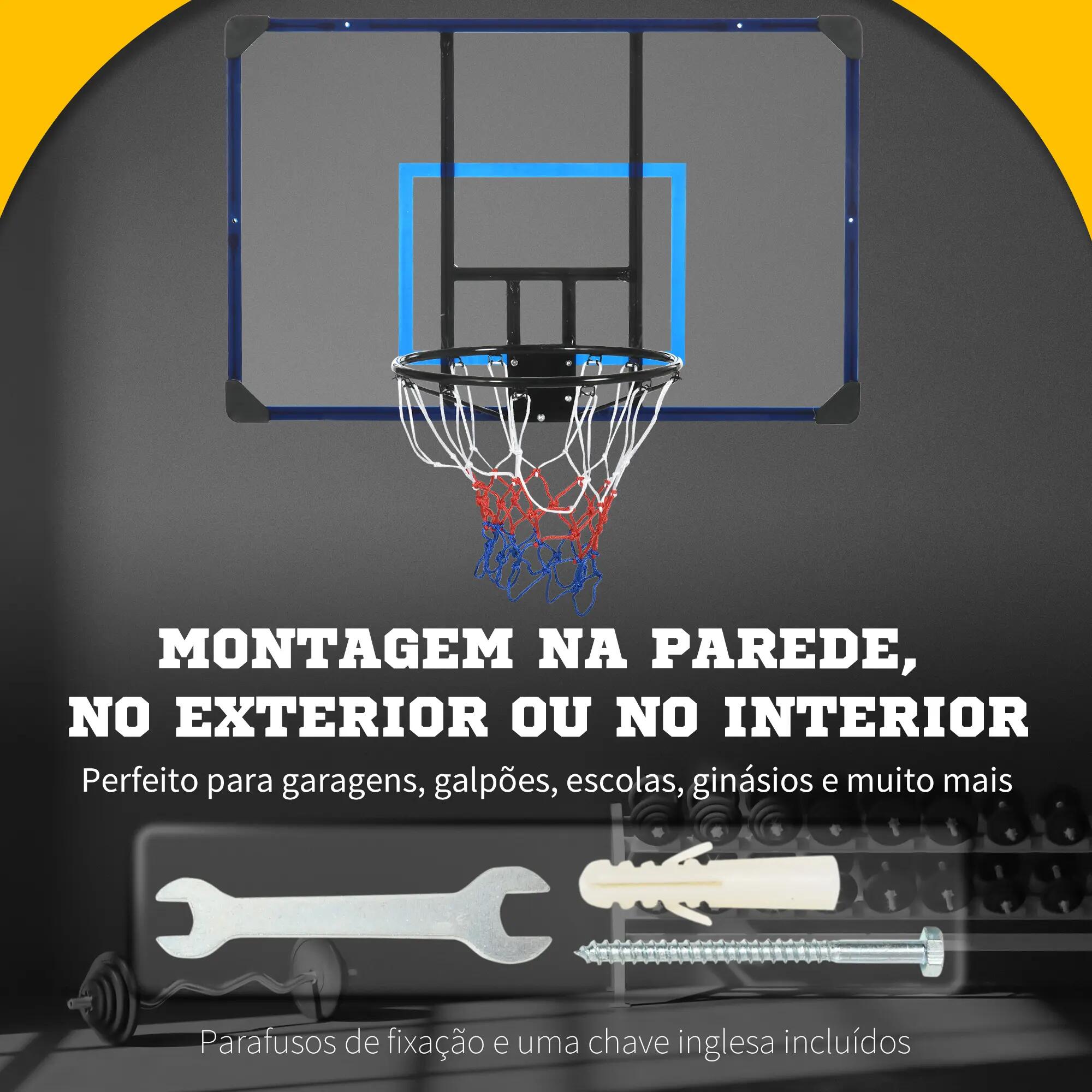 Canasta de Baloncesto SPORTNOW 113x61x73 cm Azul 6/10