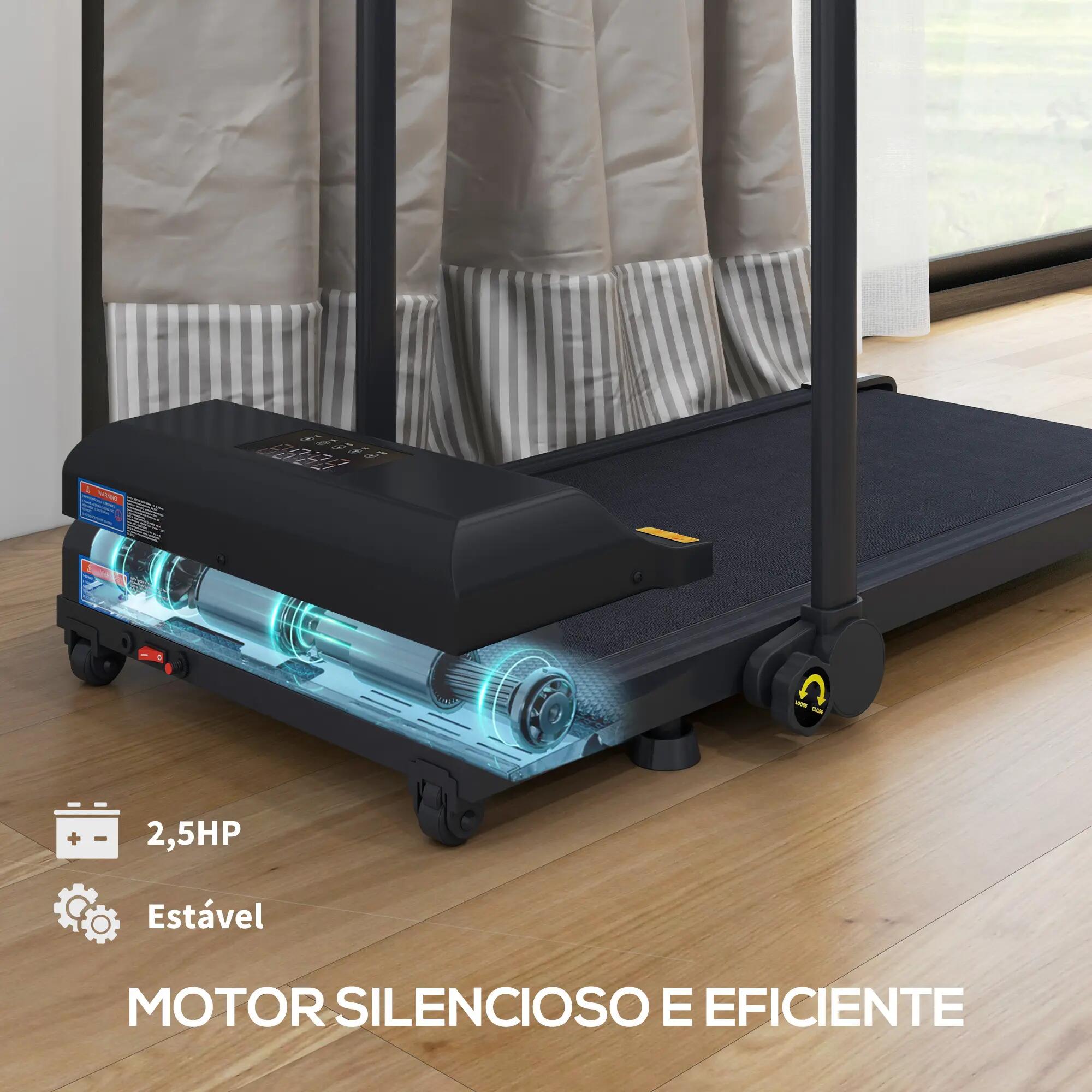 Passadeira 130x59x96 cm preto HOMCOM 7/10