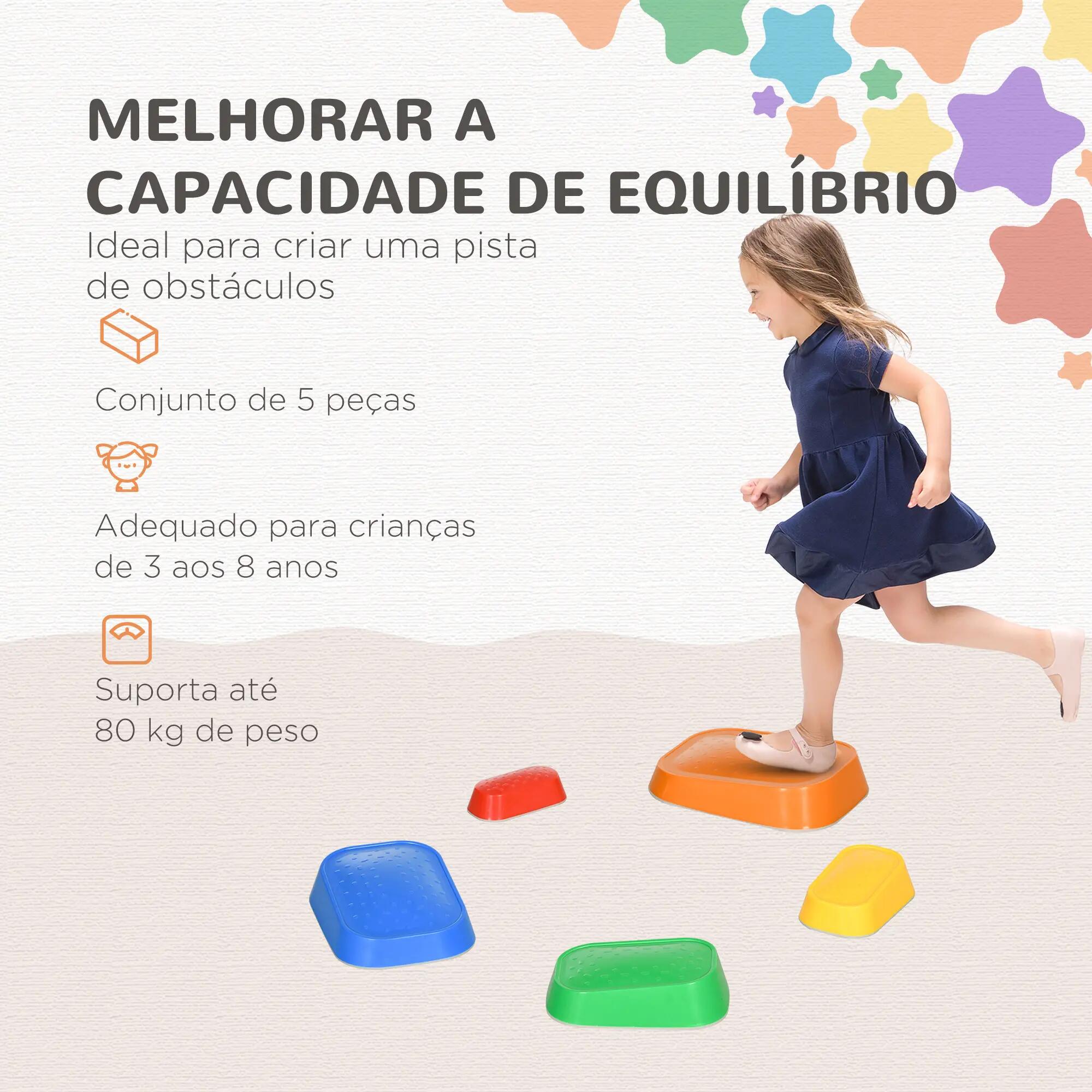 Jogo de equilíbrio para crianças ZONEKIZ 36x27,5x31 cm multicor 6/10