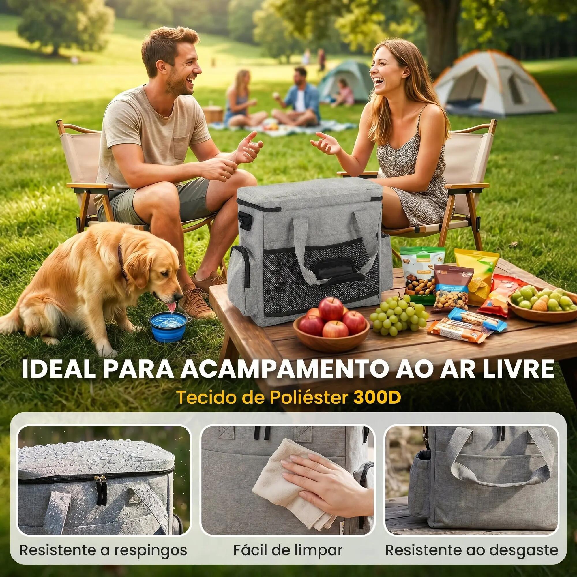 Bolsa de viagem para cães 38x17x35 cm cinzento claro PawHut 8/10