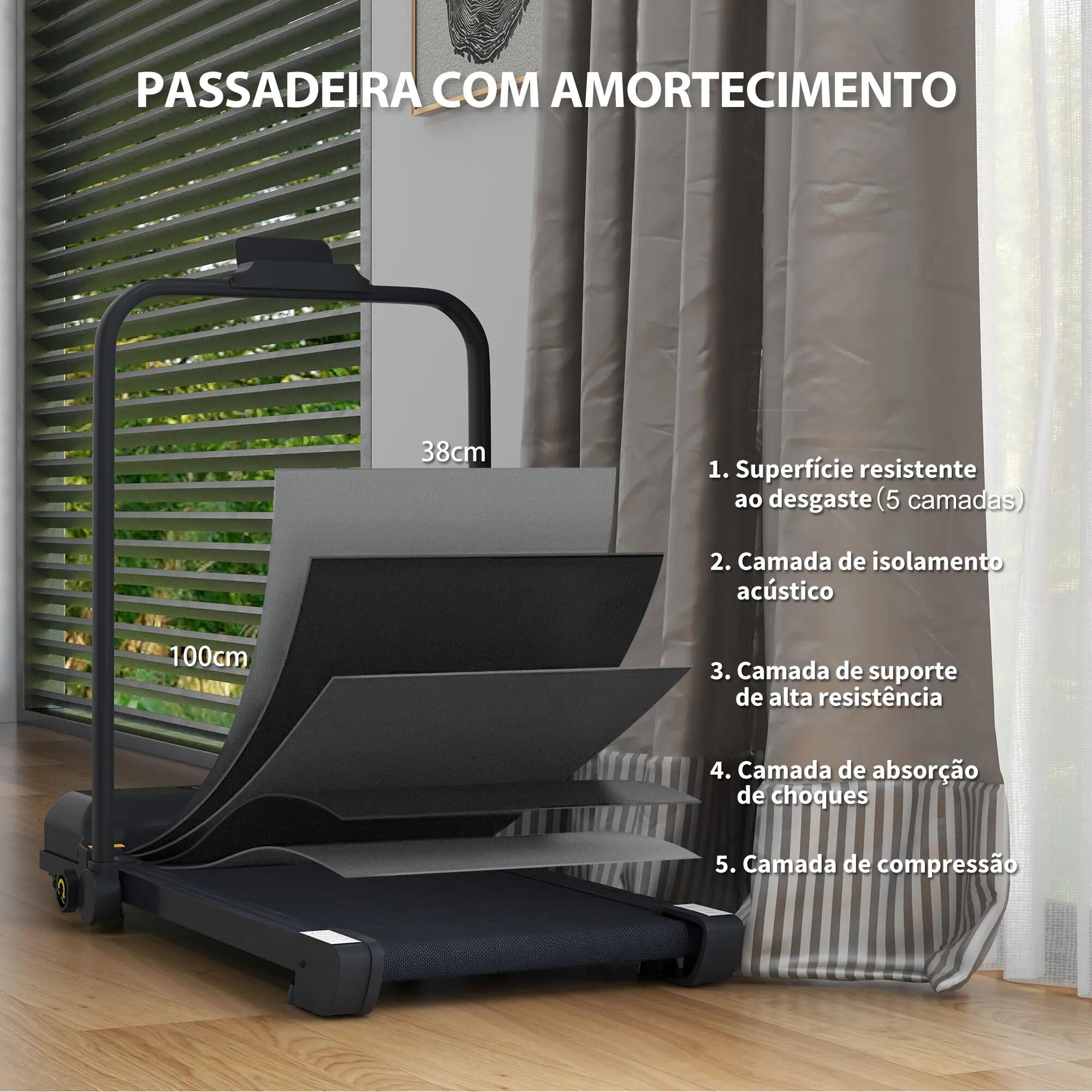 Passadeira 130x59x96 cm preto HOMCOM 9/10