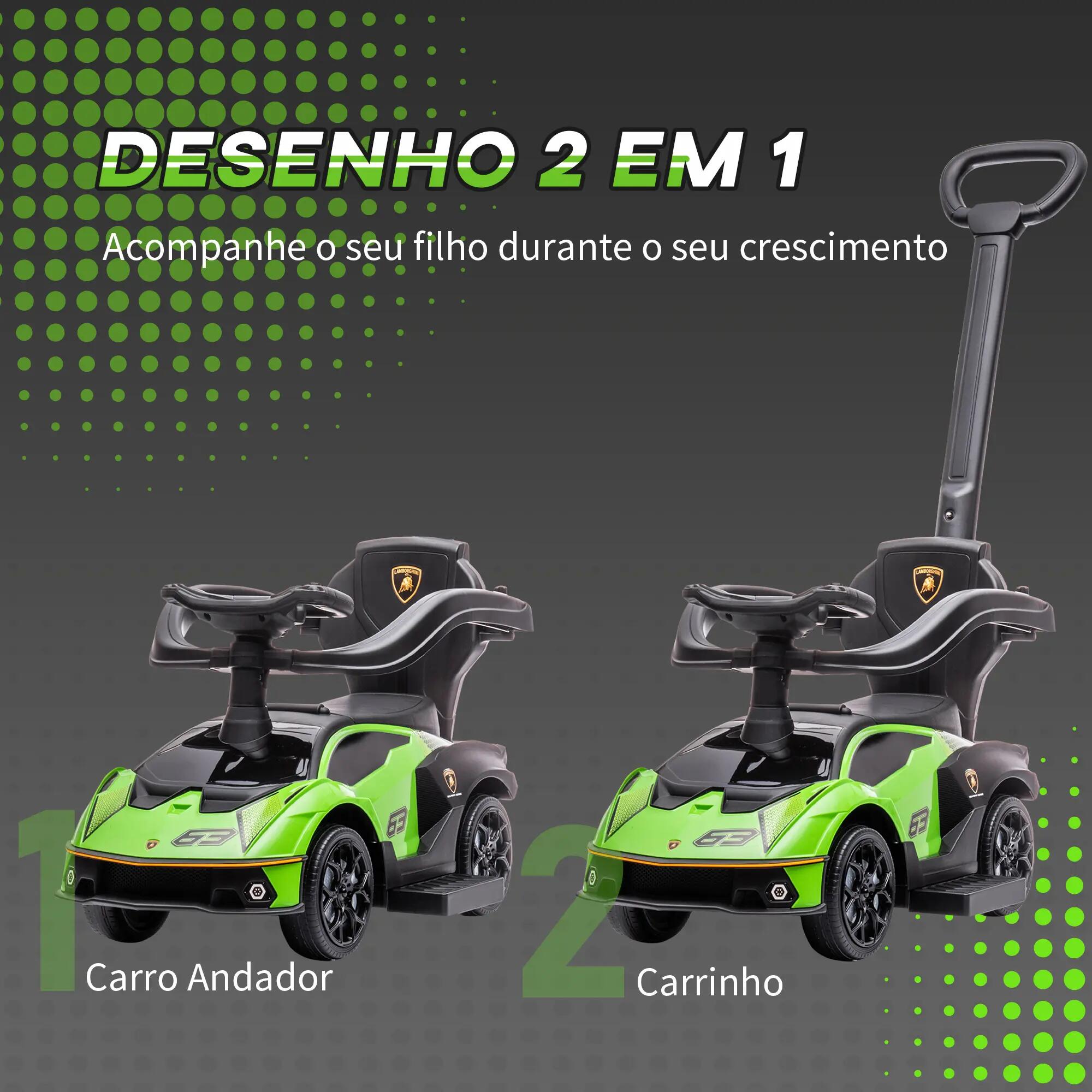 correpasillos para Niños AIYAPLAY 86.5x40x89.5 cm Verde y Negro 6/10