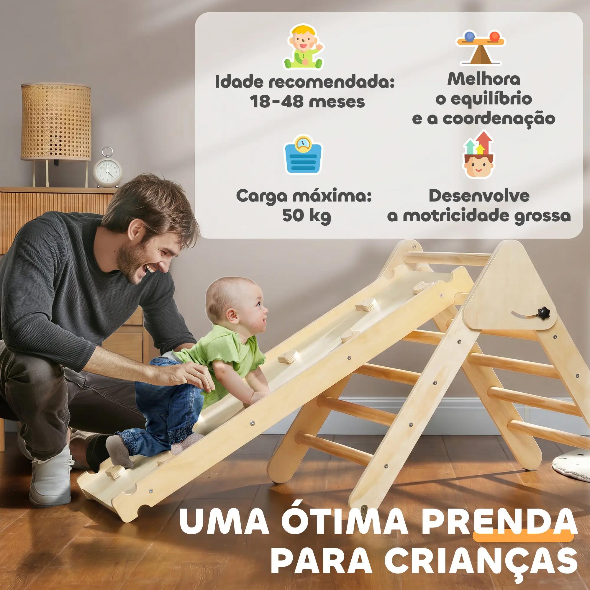 Jogo de aprendizagem 147x64,5x63 cm cor de madeira natural AIYAPLAY 11/11