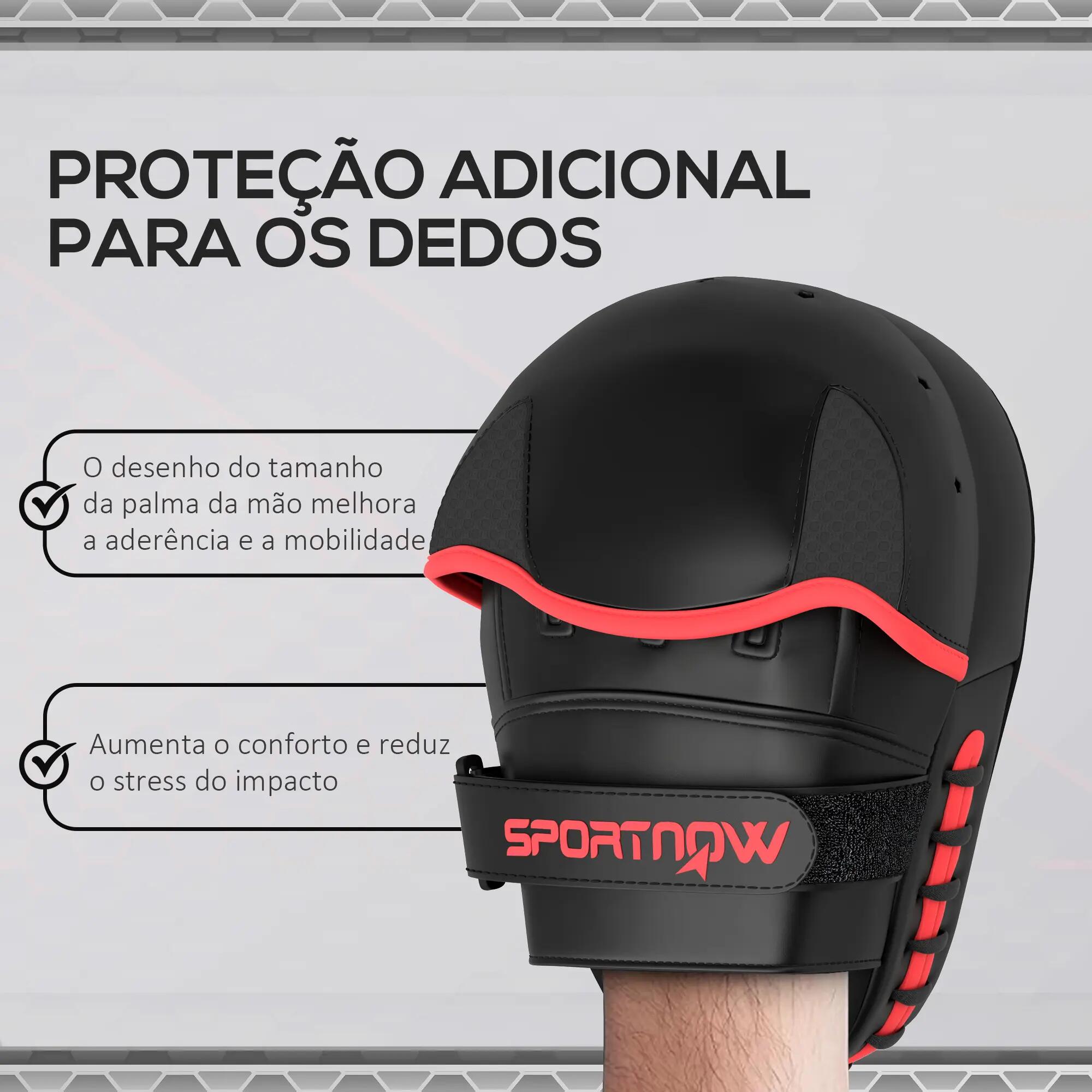 Manoplas de Boxeo SPORTNOW 24x19x4 cm Negro 6/10