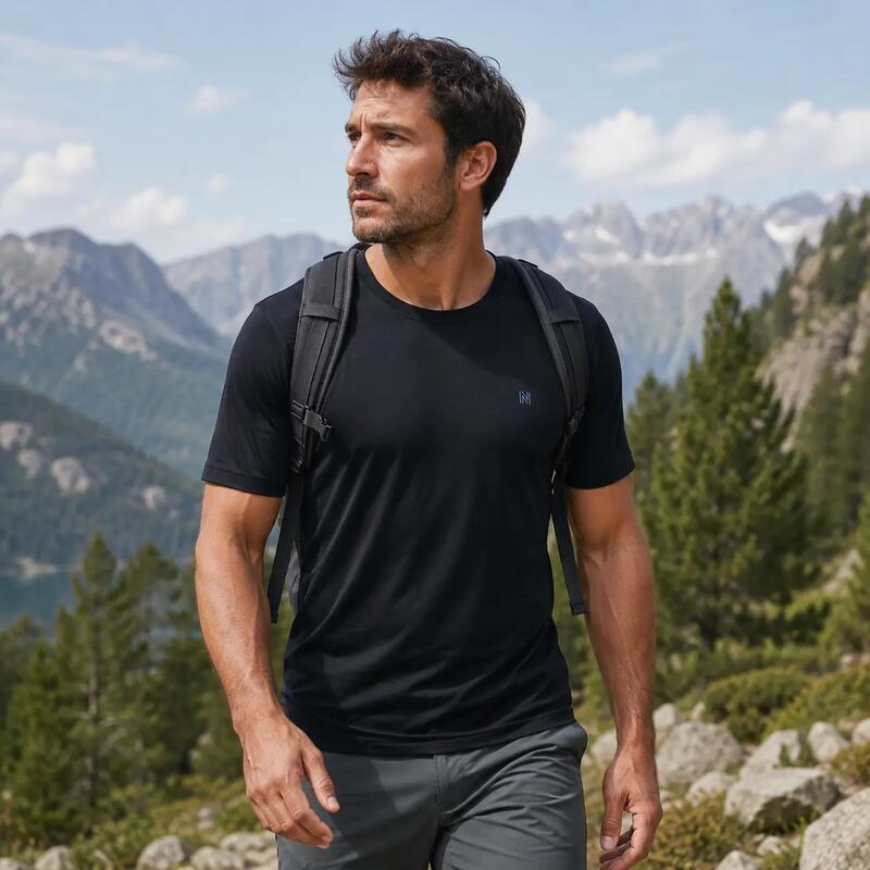 %100 Merinos Yünlü Erkek Outdoor Tişört - Ragnar