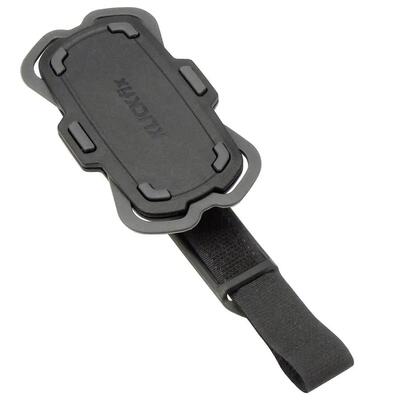 Klickfix smartphonehouder loop grijs-zwart met klittenbandbevestiging