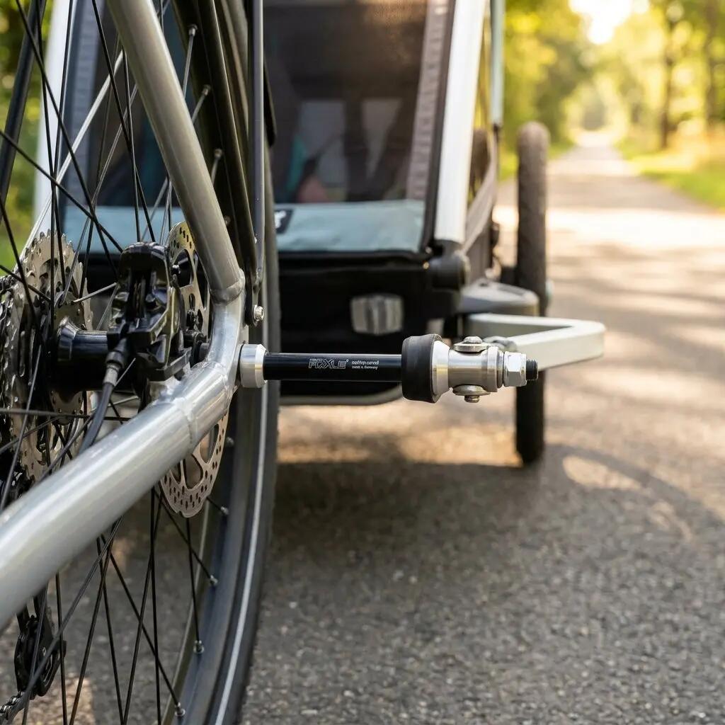 RadoxX Adaptador de eixo 12 mm para atrelados de bicicleta 3/3