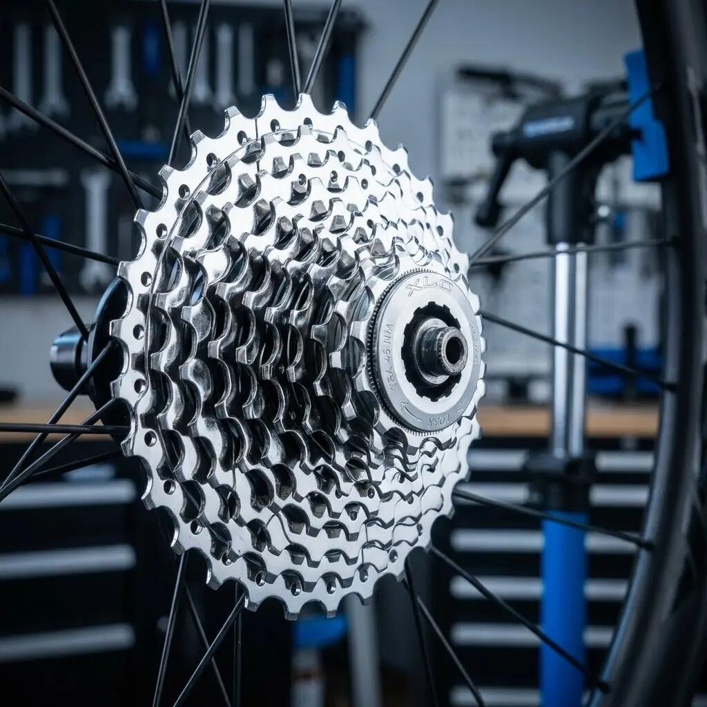 Cassette de pignons XLC 10 vitesses 14-15-16-17-18-19-21-23-25-27 dents Shimano 2/3