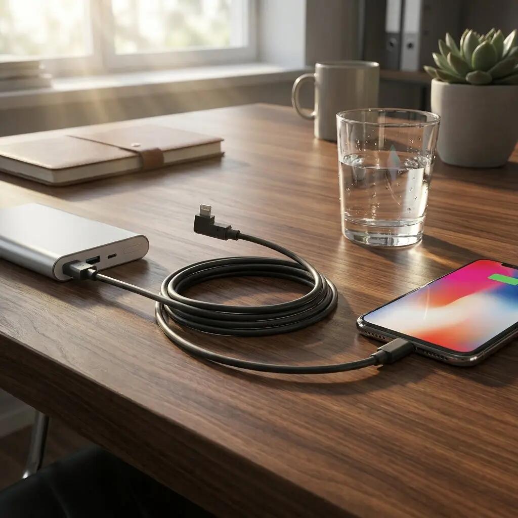 Câble de Chargement Bosch Micro USB A - Lightning IPhone (Système VAE de Bosch 2 2/3