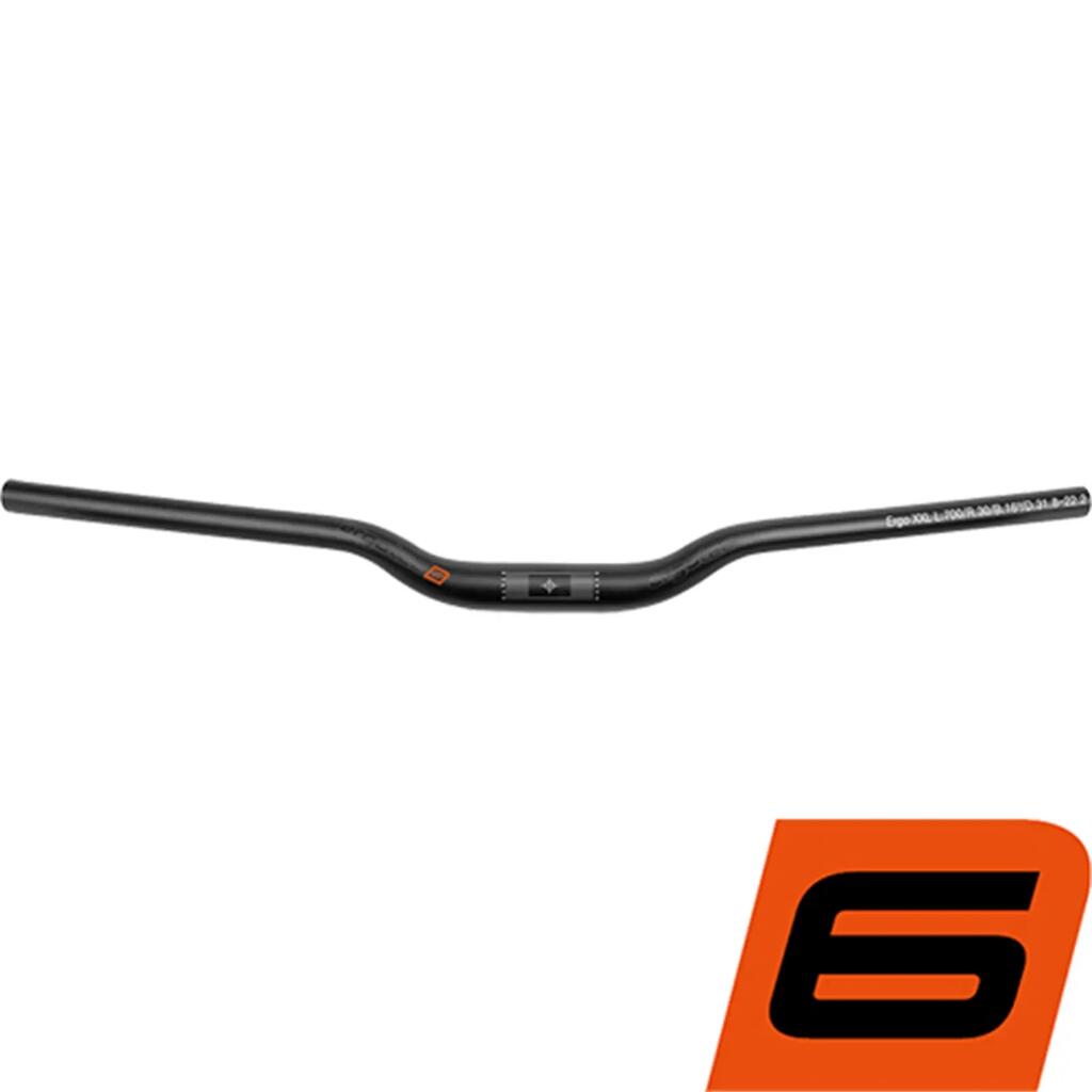 Ergotec Ergo Plus XXL handlebar — 700 mm, 31.8 mm clamp, 30 mm rise.