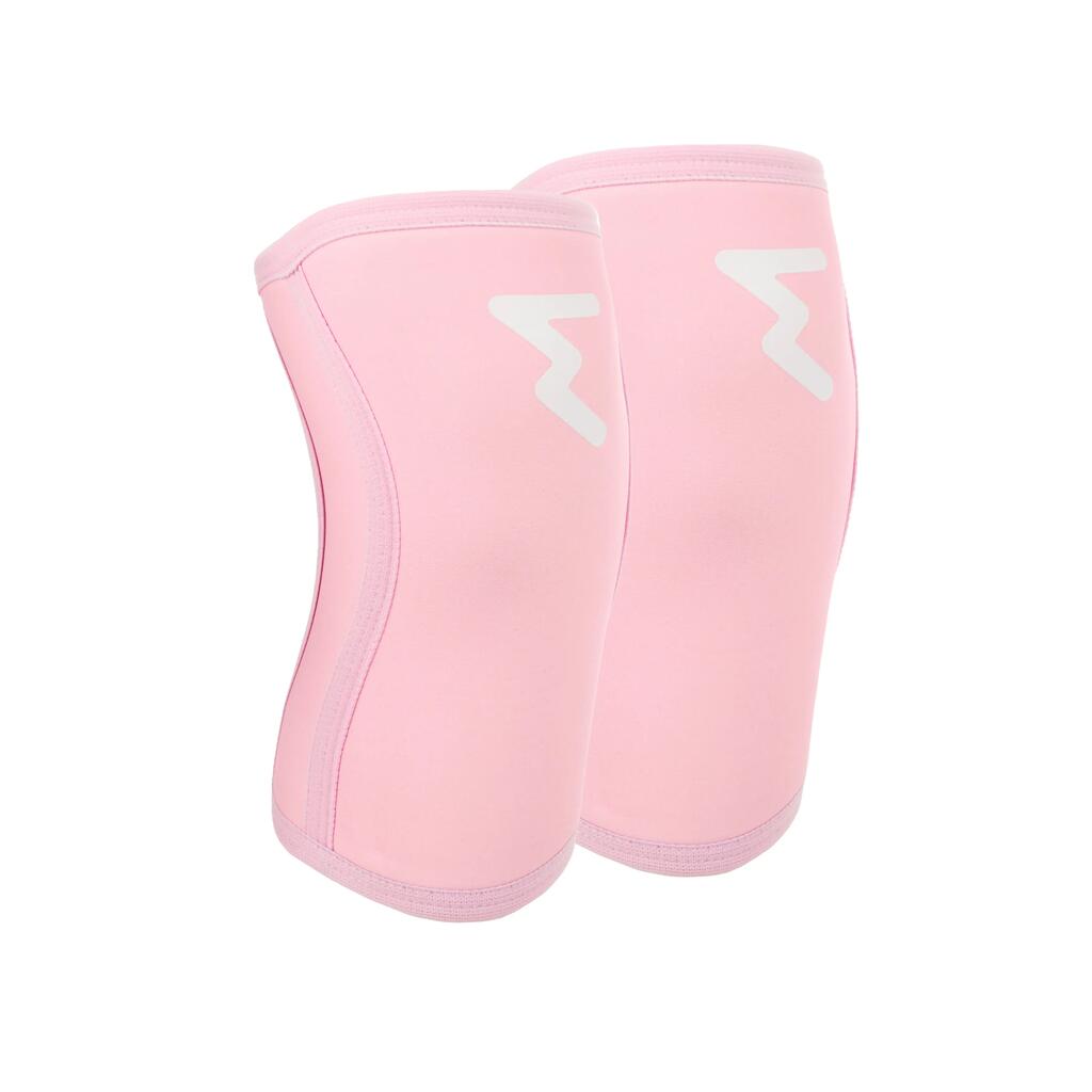7 mm Neoprene Knee Sleeves for Weightlifting & Powerlifting – Pink M
