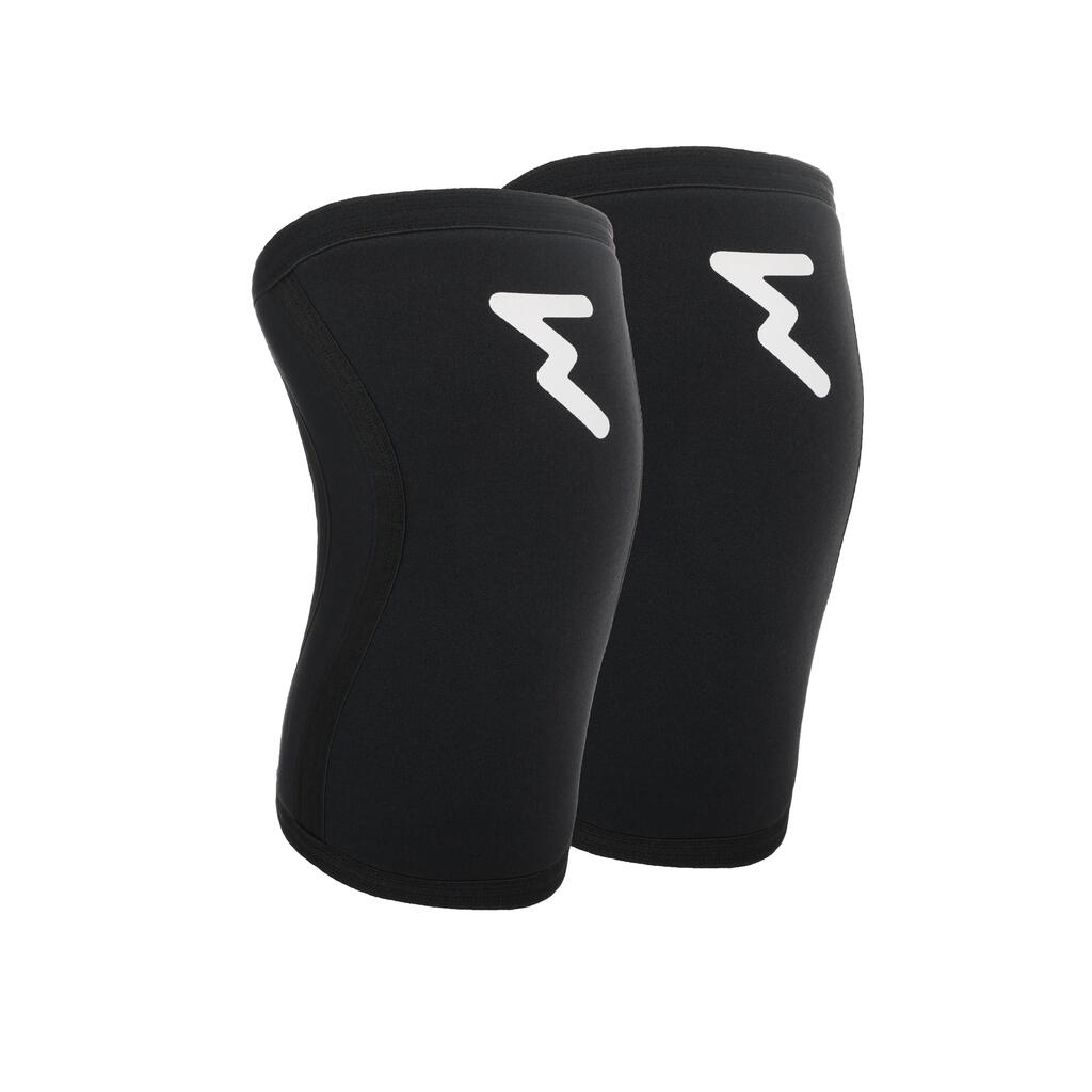7 mm Neoprene Knee Sleeves for Weightlifting & Powerlifting – Black S