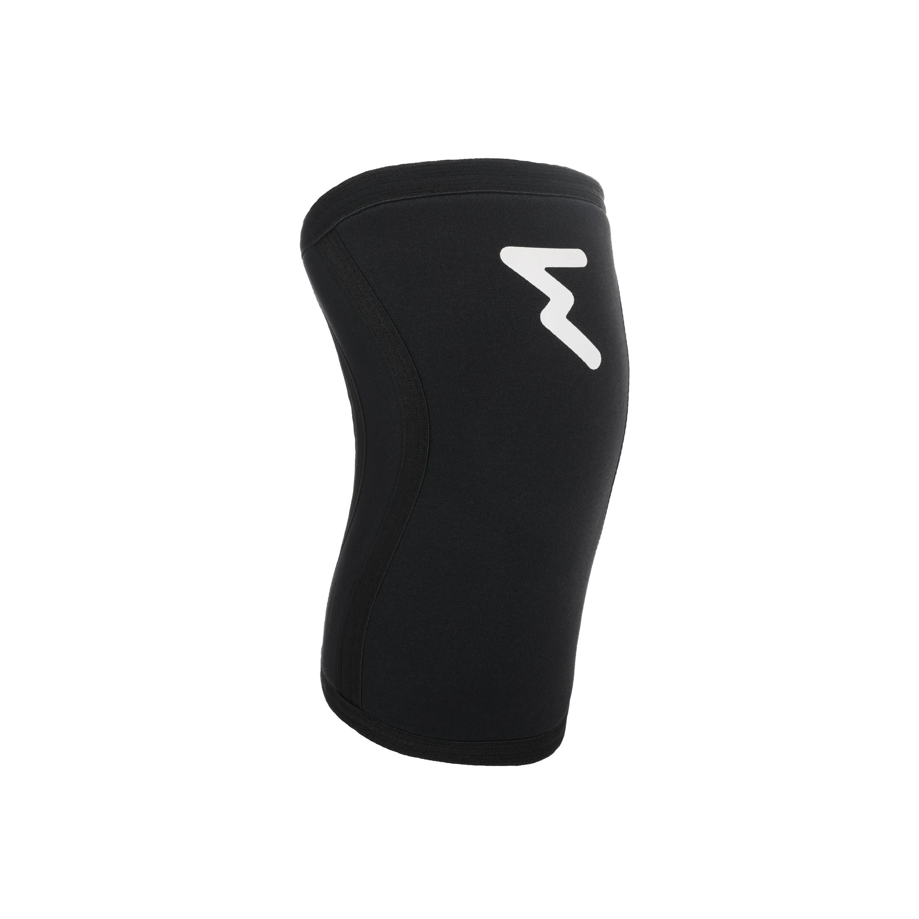 Genouillères Néoprène 7 mm Haltérophilie et Powerlifting – Noir M 2/7