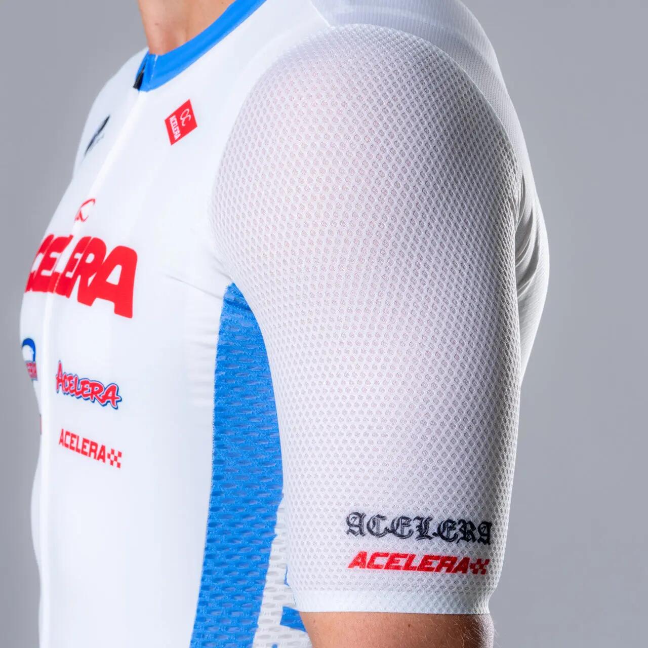 Professional Heren Fietsshirt korte mouw aero wielrenshirt 3/5