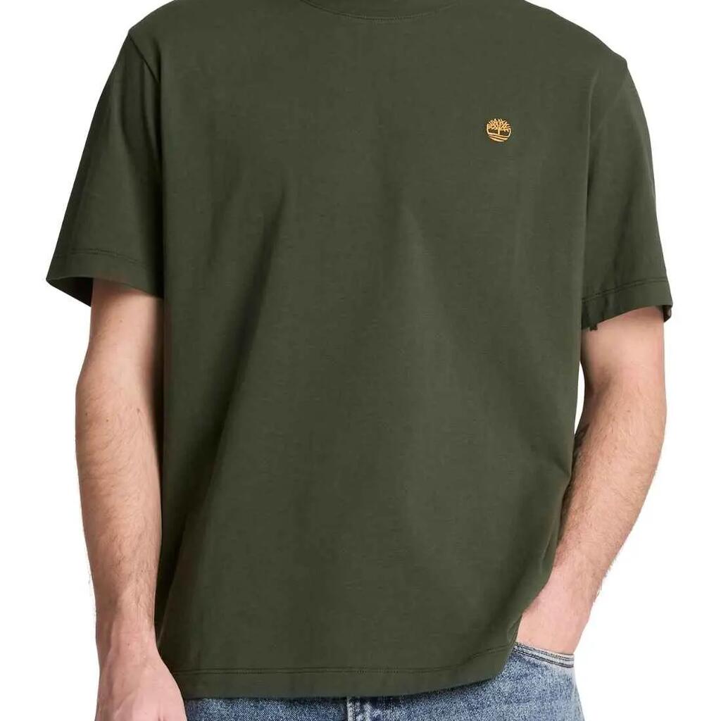 Timberland men's cotton T‑shirt, regular fit, black