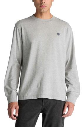 T-shirt - Sportswear - Homme - Manches longues, 100% coton, logo - Noir