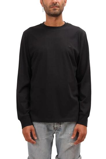 T-shirt - Sportswear - Homme - Manches longues, 100% coton - TIMBERLAND - Noir
