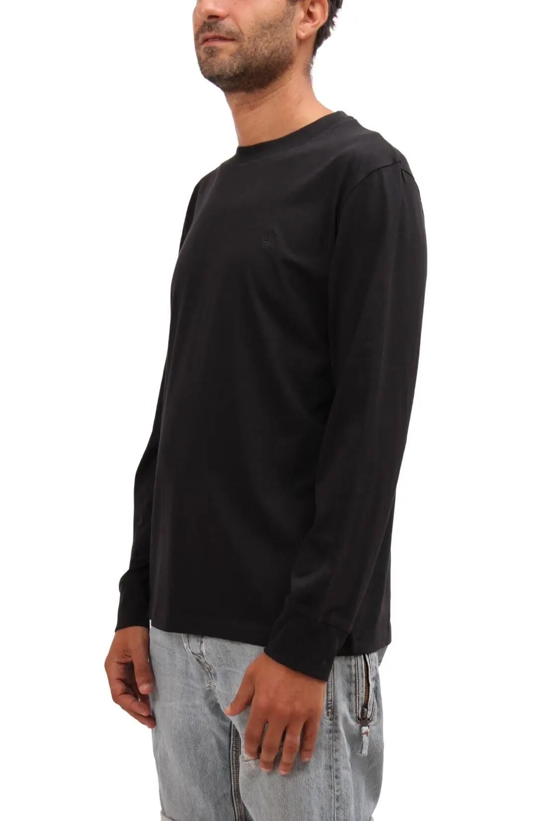 Camiseta manga larga - Hombre - Regular, algodón 100% - Negro 2/4