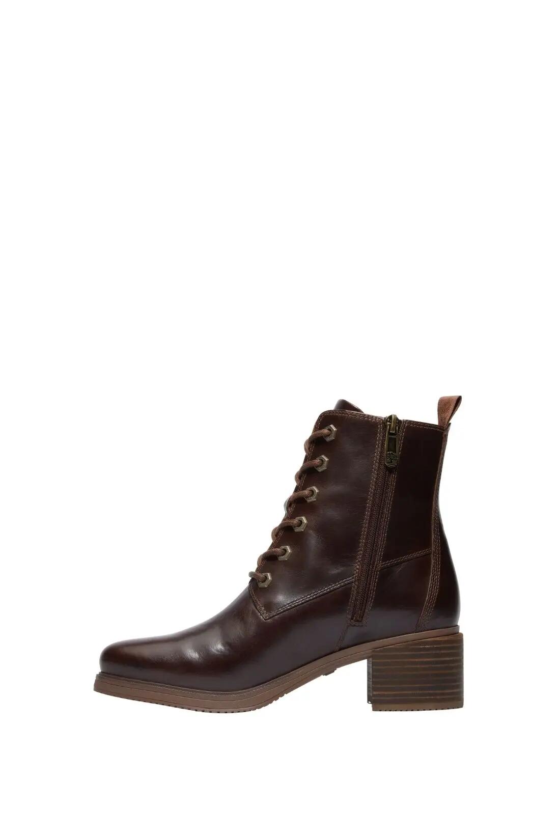 Calçado - mulher - botins salto - dalston vibe - castanho 3/5