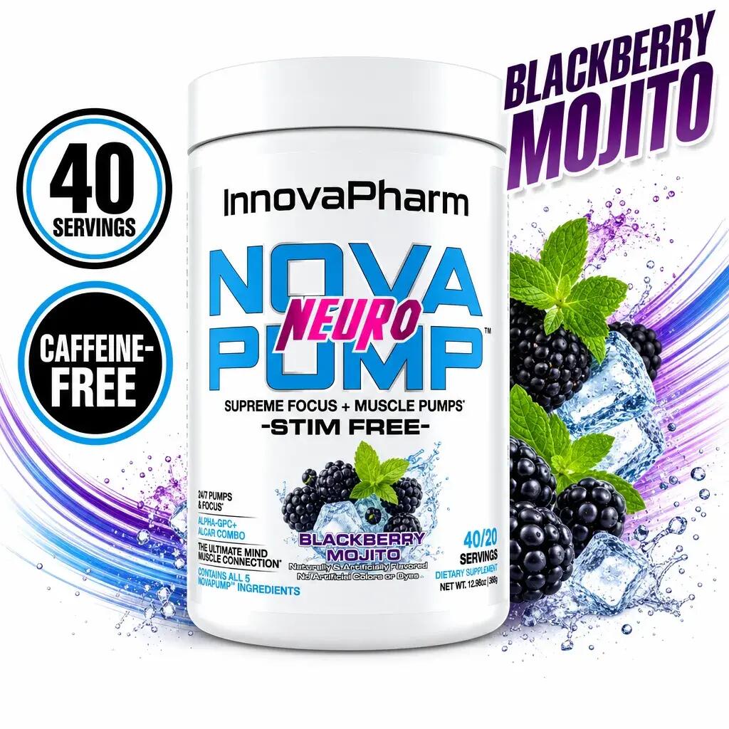 InnovaPharm Nova Pump Neuro 40/20 Servings Blackberry Mojito