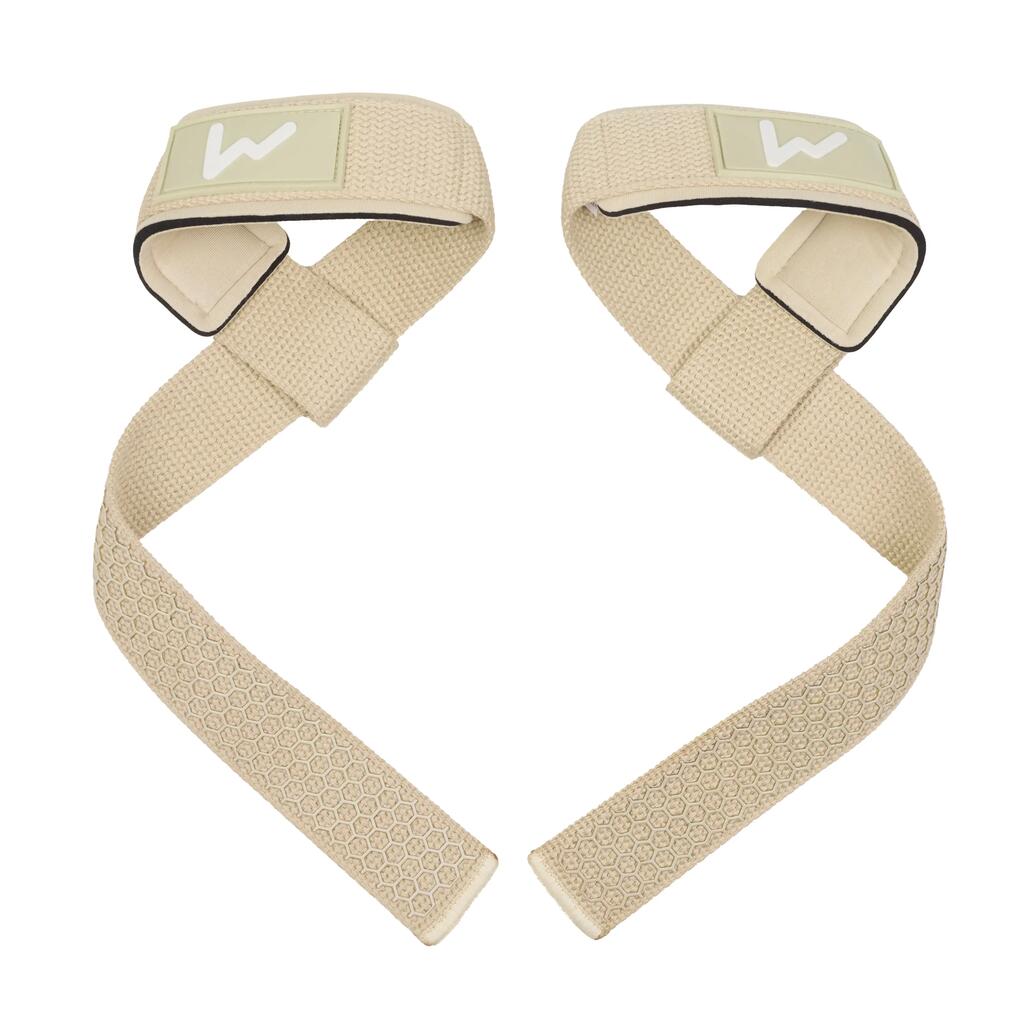 Padded Lifting Straps 58.5 cm - Cream