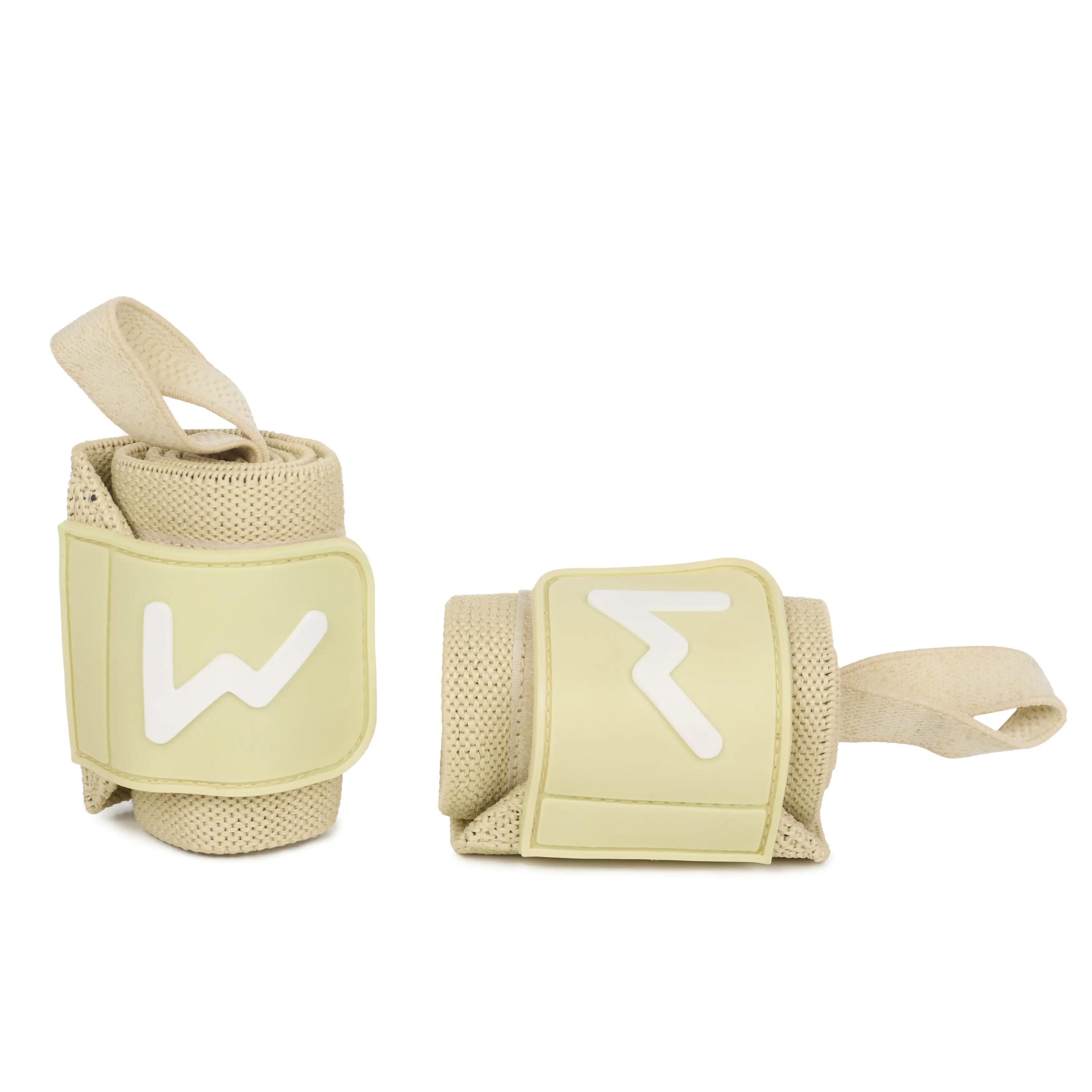 Munhequeiras de Halterofilismo 48 cm – Creme 6/6
