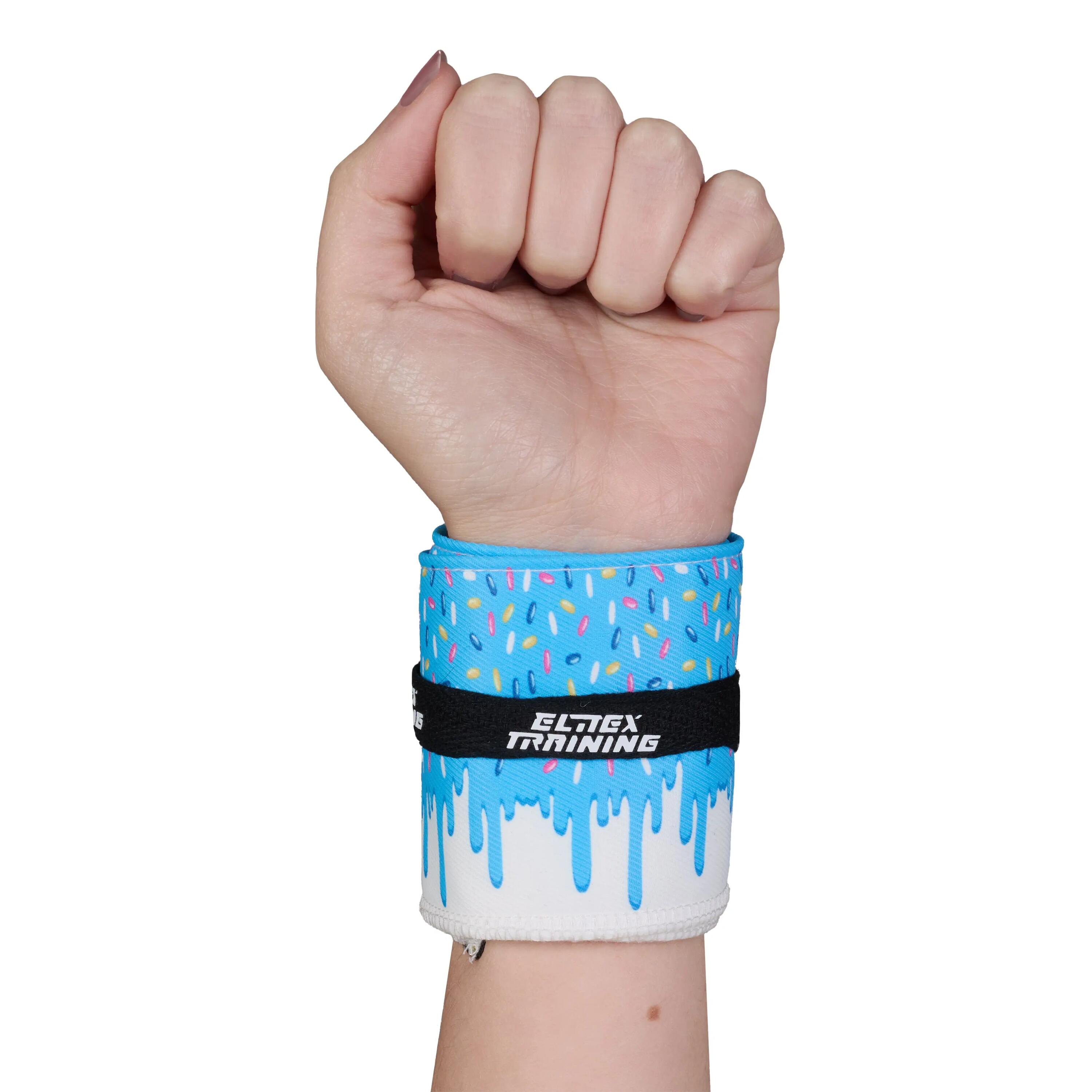 Stoff-Handgelenkbandagen Cross-Training – Eisblau 5/5