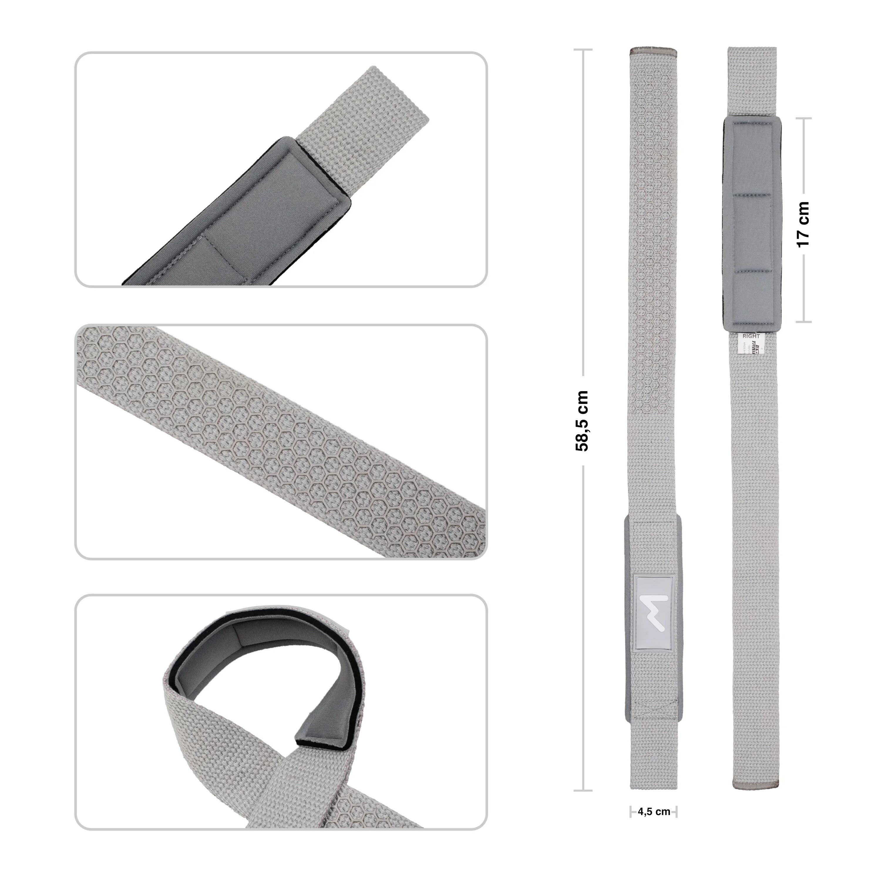 Sangles de Tirage Rembourrées 58,5 cm – Gris 3/3