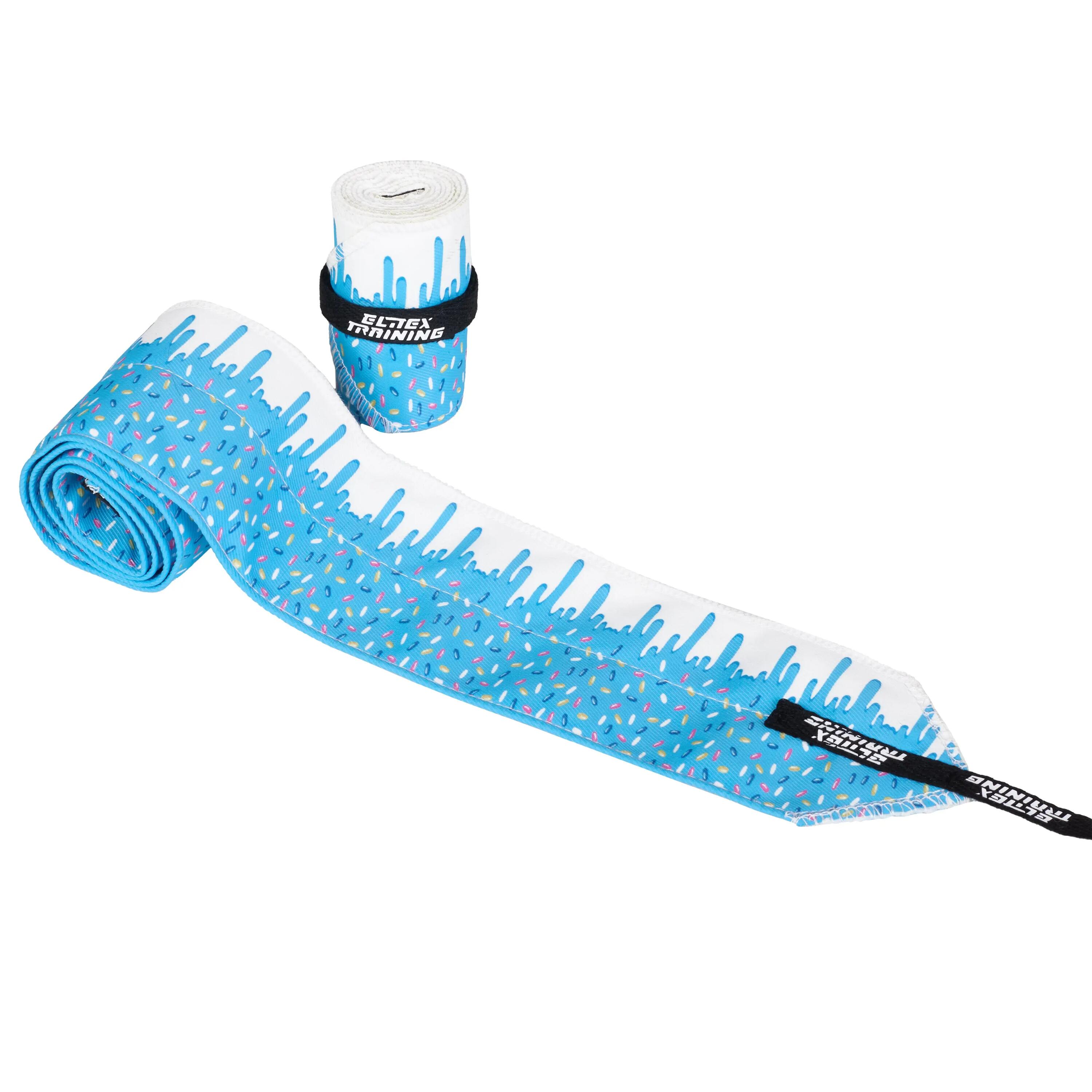 Stoff-Handgelenkbandagen Cross-Training – Eisblau 4/5