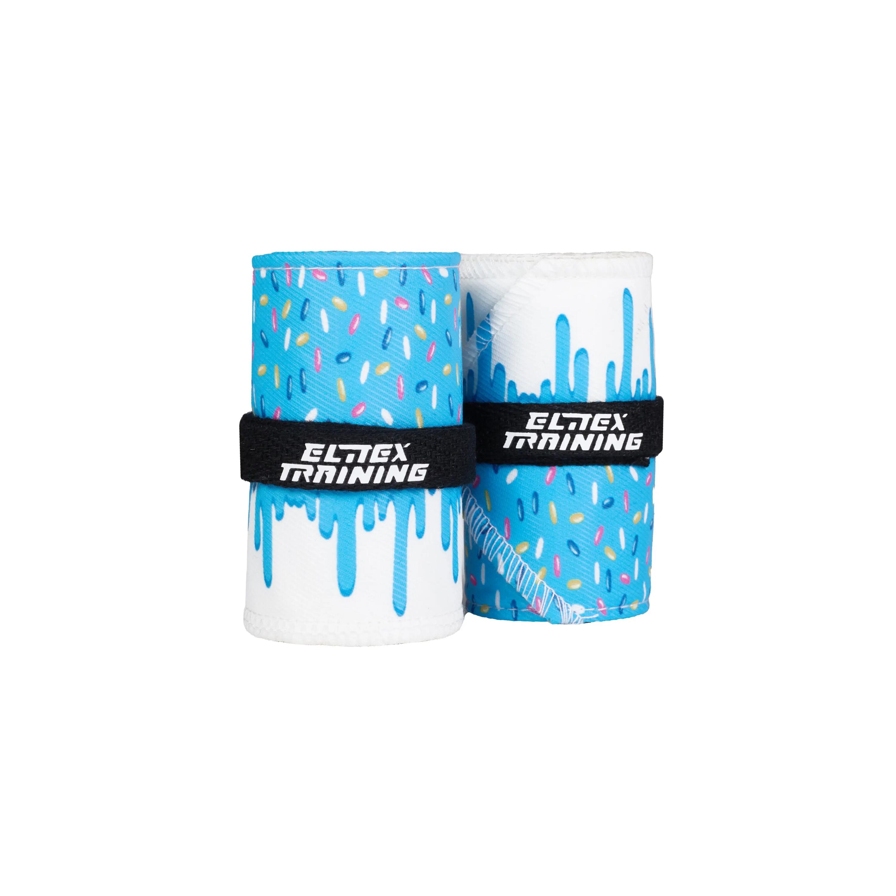 Stoff-Handgelenkbandagen Cross-Training – Eisblau 3/5