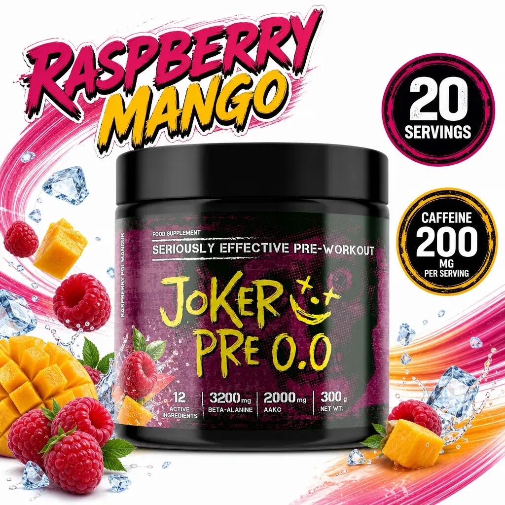 Joker Pre-Workout 300g raspberry mango