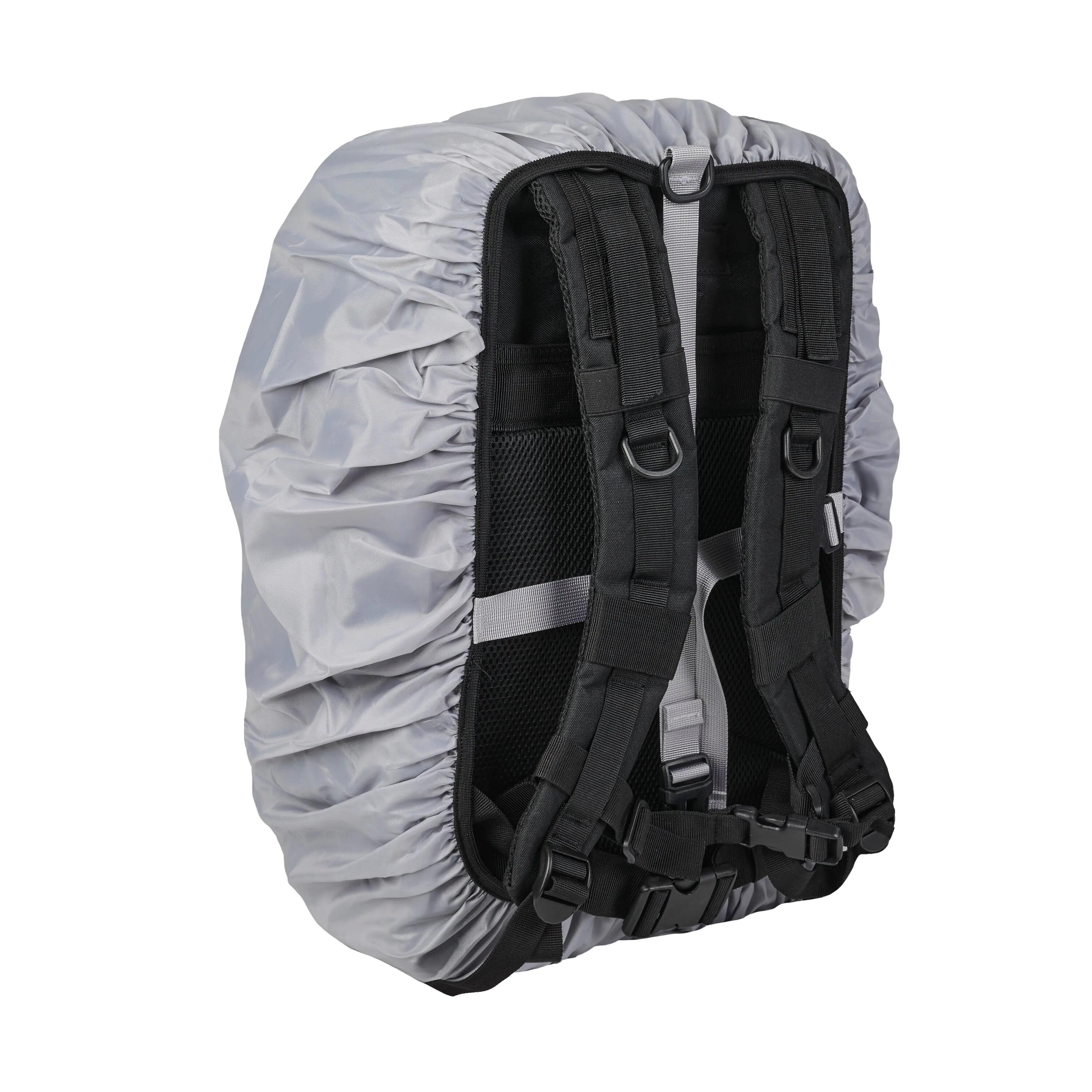 Capa Impermeável para Mochila 25–45 L – Cinzento Claro 3/4