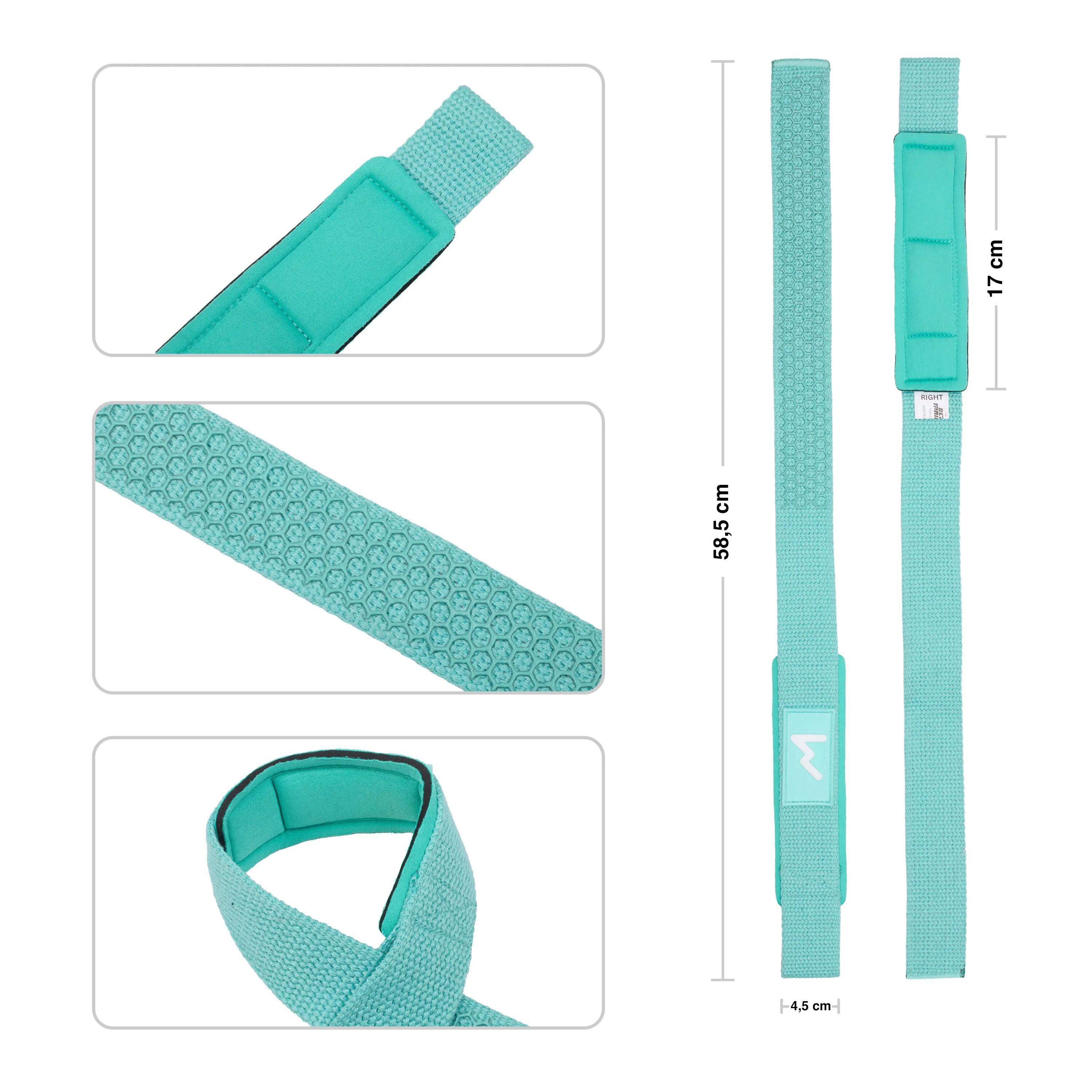 Sangles de Tirage Rembourrées 58,5 cm – Bleu mer 3/6