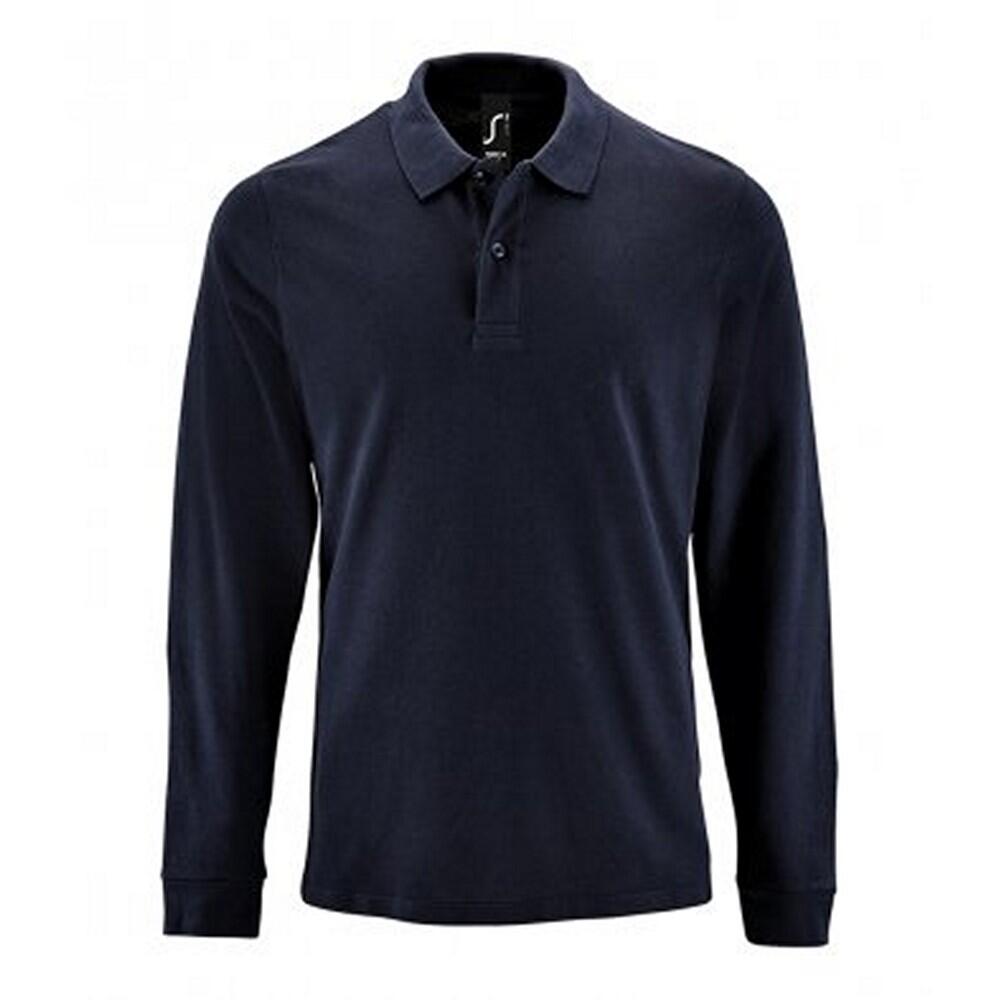 SOL'S Mens Perfect Long Sleeve Pique Polo Shirt (French Navy)